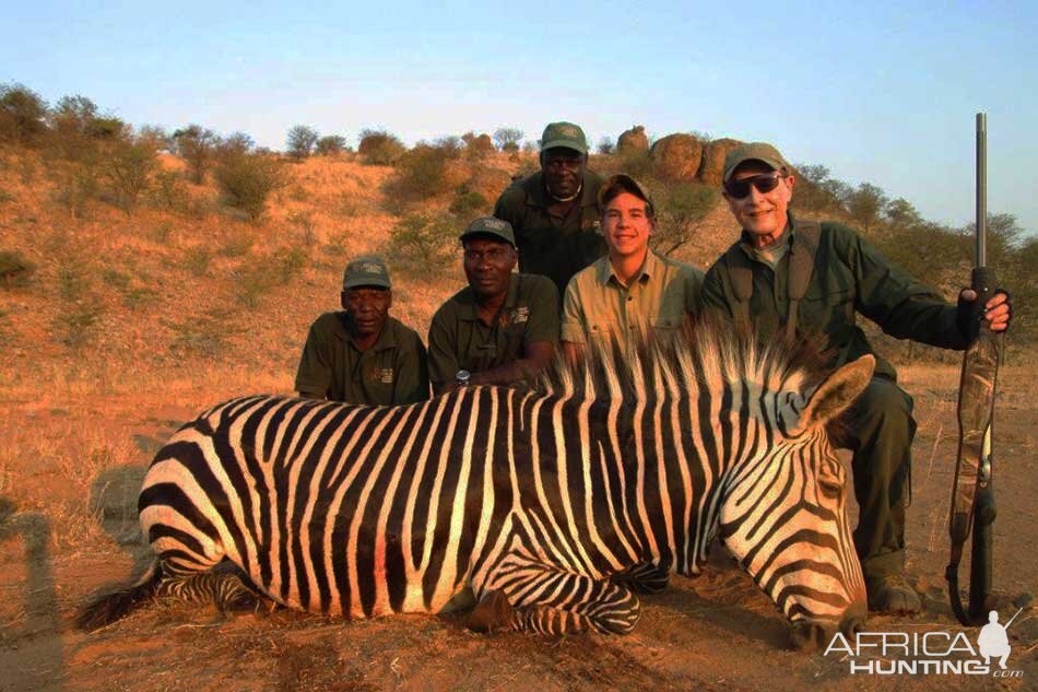 Hunt Hartmann's Mountain Zebra in Namibia