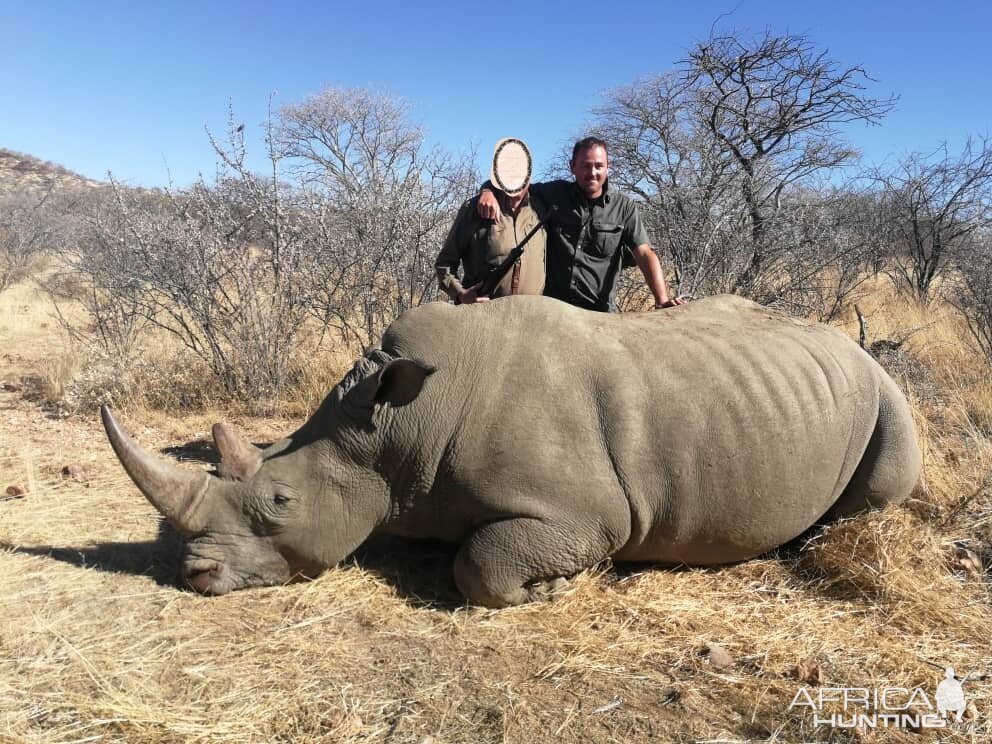 Hunt White Rhino In Namibia