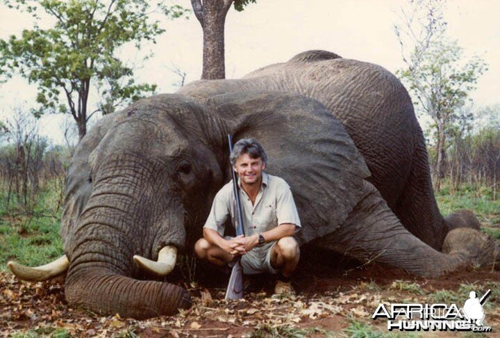 Hunter and Writer J. Alain Smith Elephant