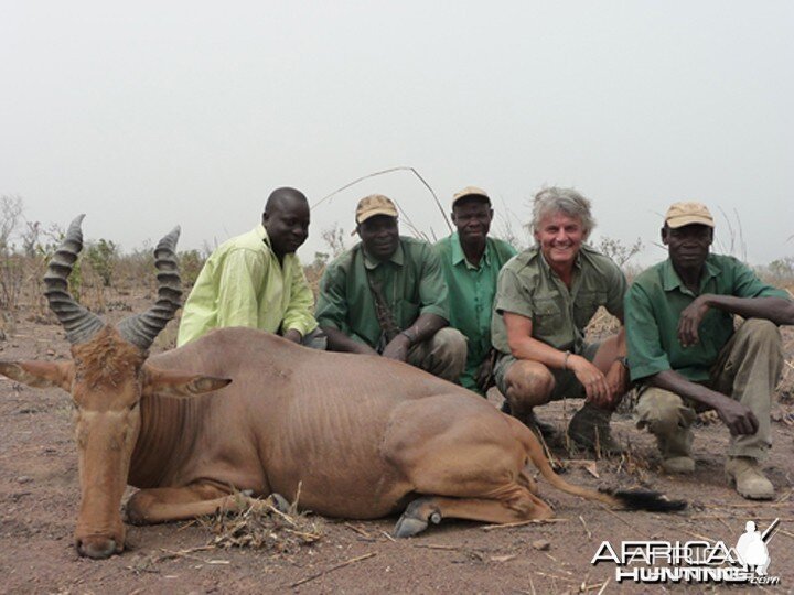 Hunter and Writer J. Alain Smith Western Hartebeest