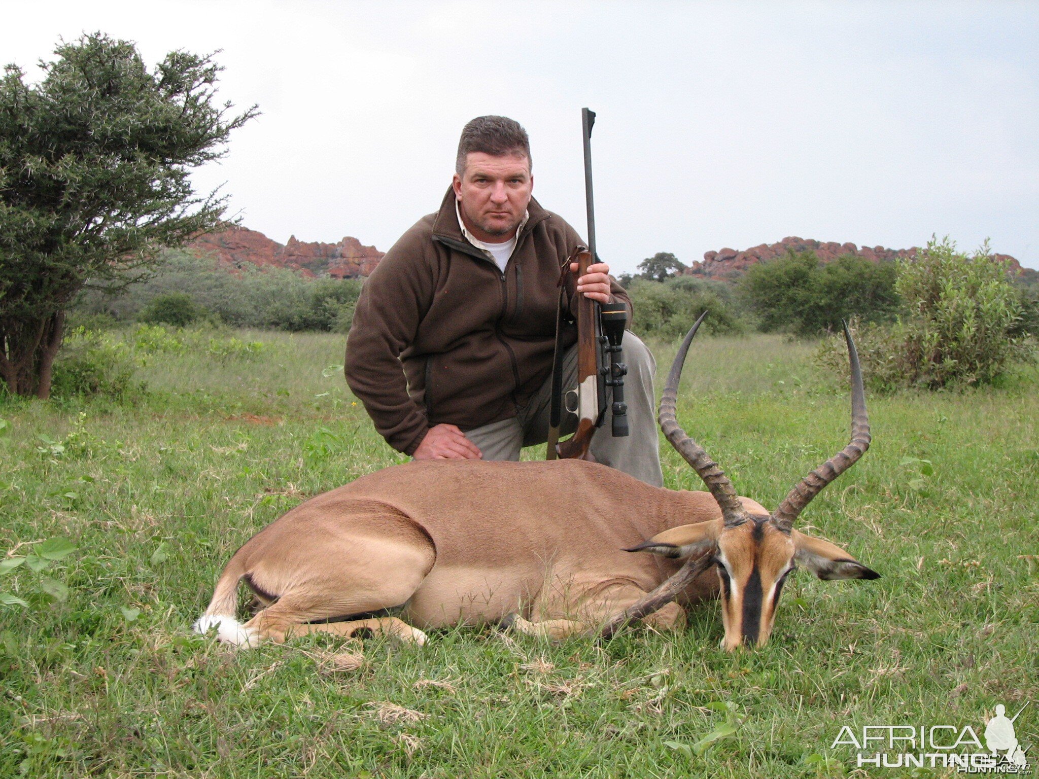 Hunting Black-faced Impala in Namibia