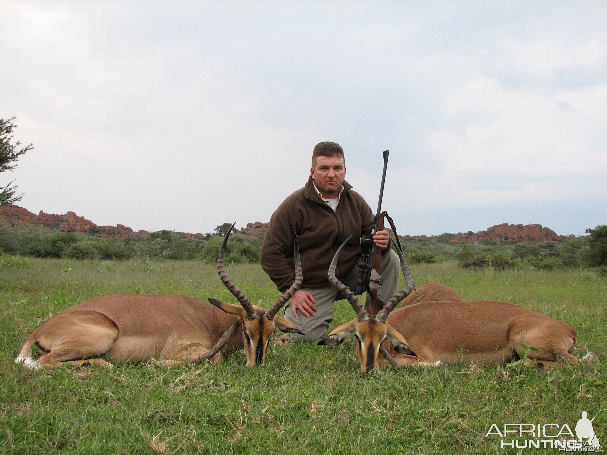 Hunting Black-faced Impala in Namibia