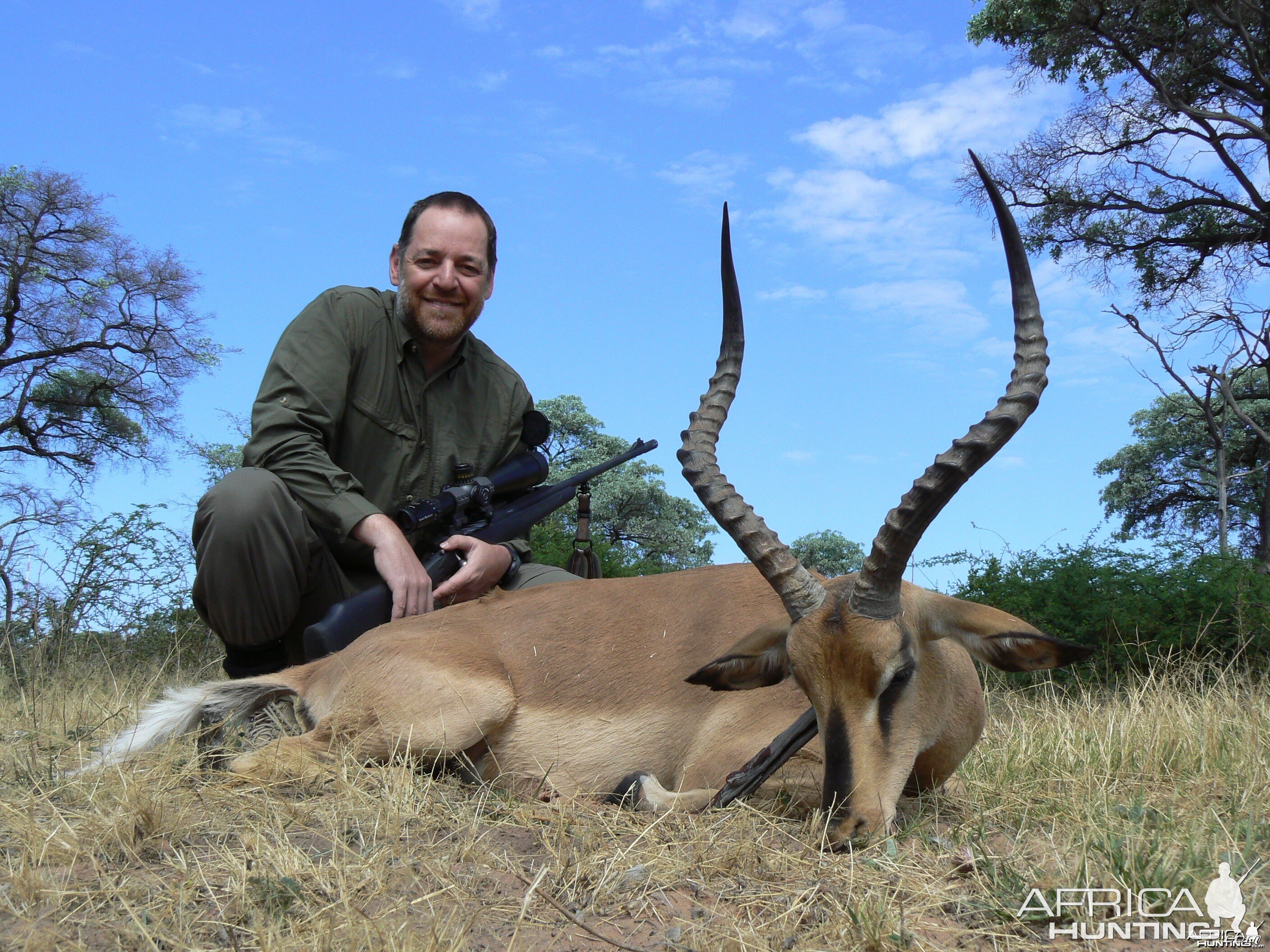 Hunting Black-faced Impala in Namibia