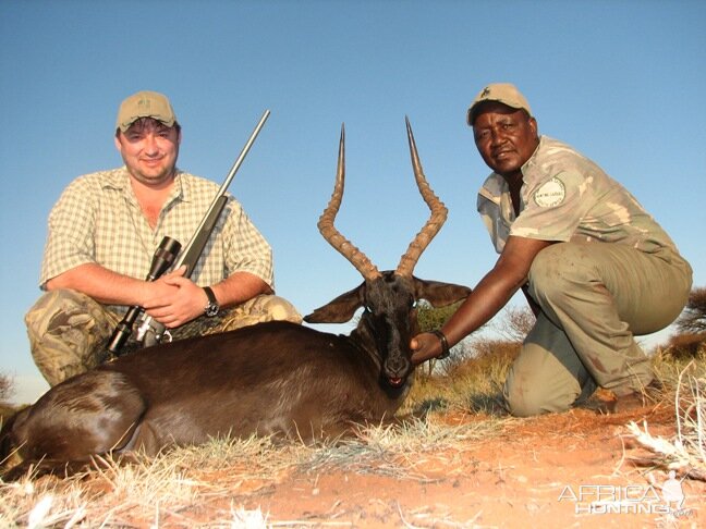 Hunting Black Impala with Wintershoek Johnny Vivier Safaris in SA