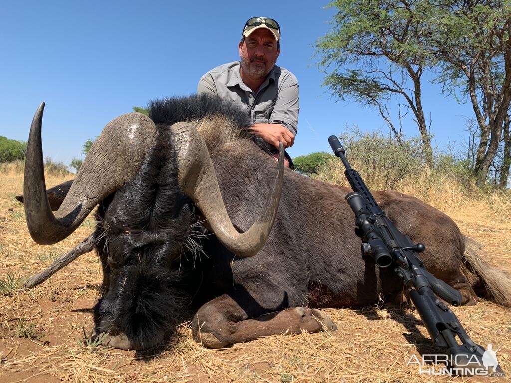 Hunting Black Wildebeest in Caprivi Namibia