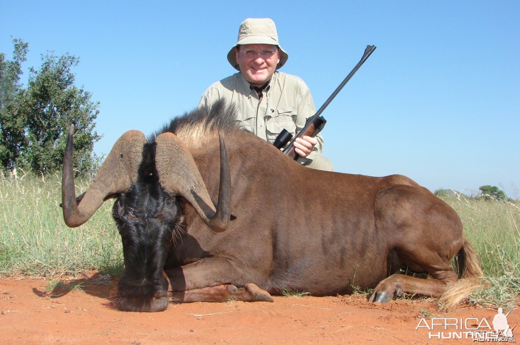 Hunting Black Wildebeest with Wintershoek Johnny Vivier Safaris in SA