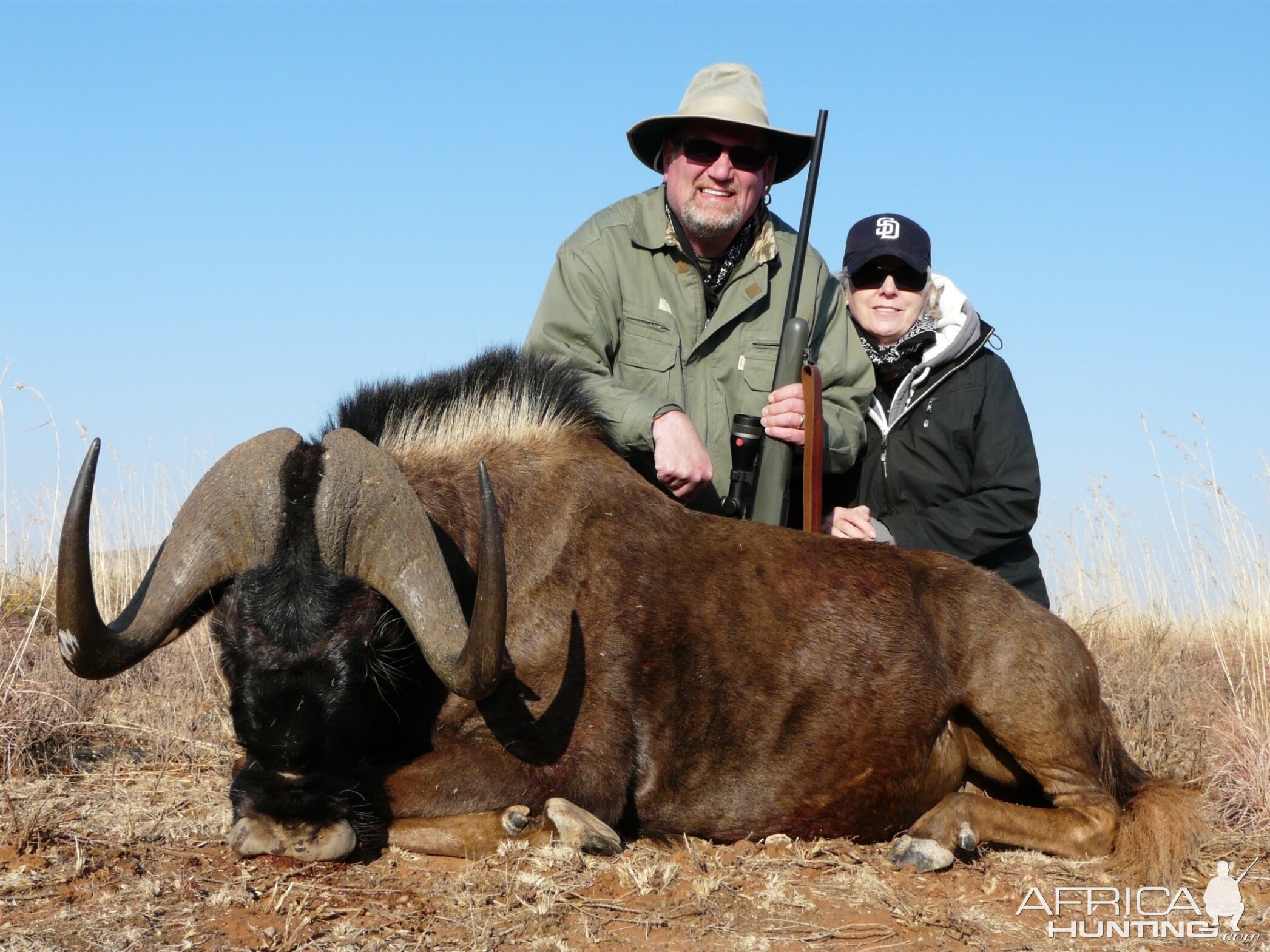 Hunting Black Wildebeest with Wintershoek Johnny Vivier Safaris in SA