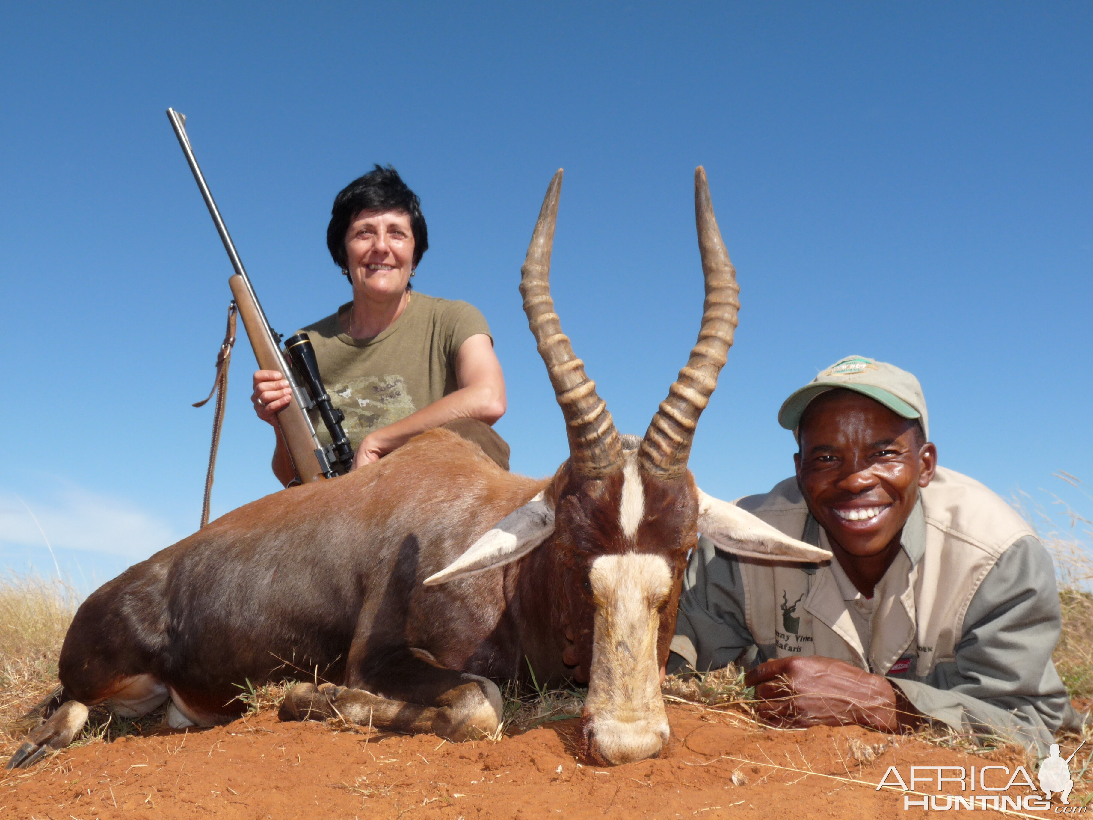 Hunting Blesbok with Wintershoek Johnny Vivier Safaris in SA