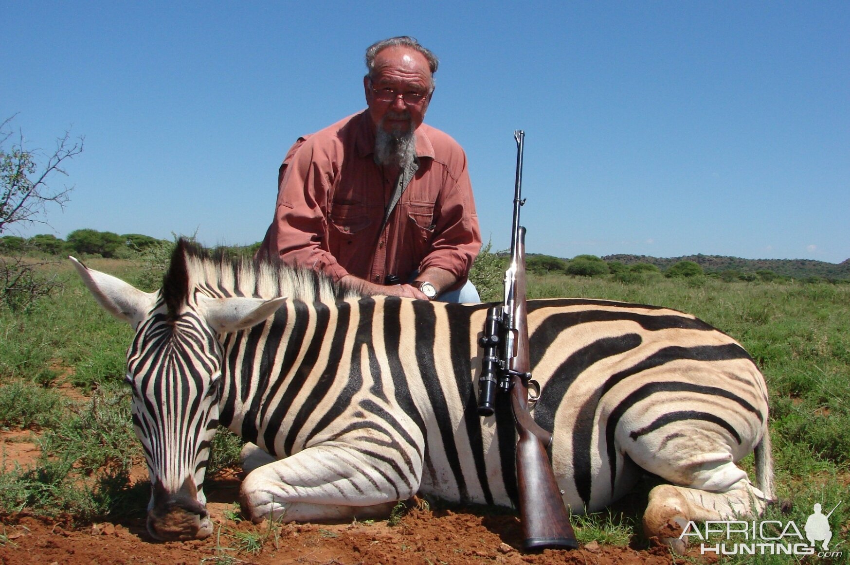 Hunting Burchell Zebra with Wintershoek Johnny Vivier Safaris in SA