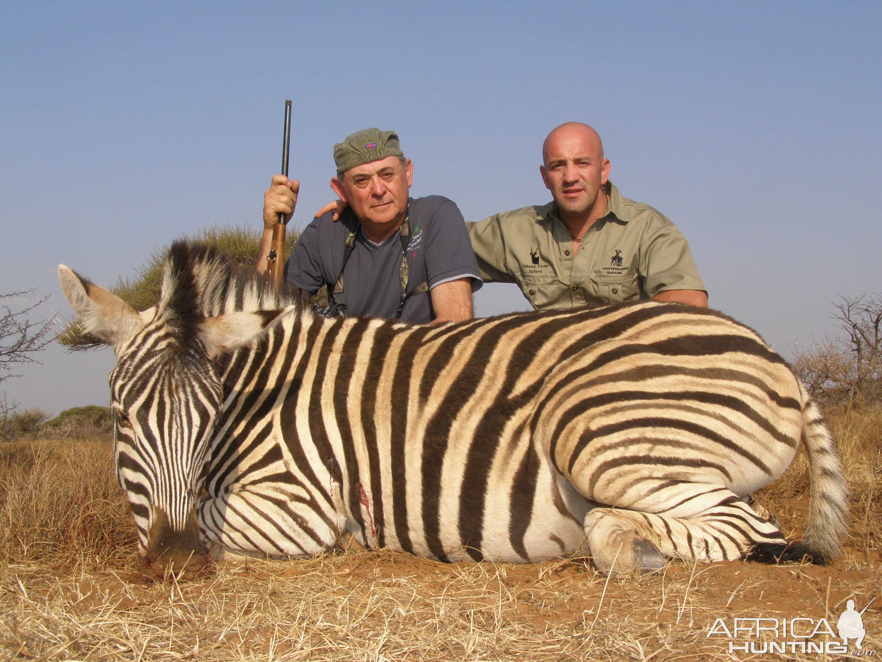 Hunting Burchell Zebra with Wintershoek Johnny Vivier Safaris in SA