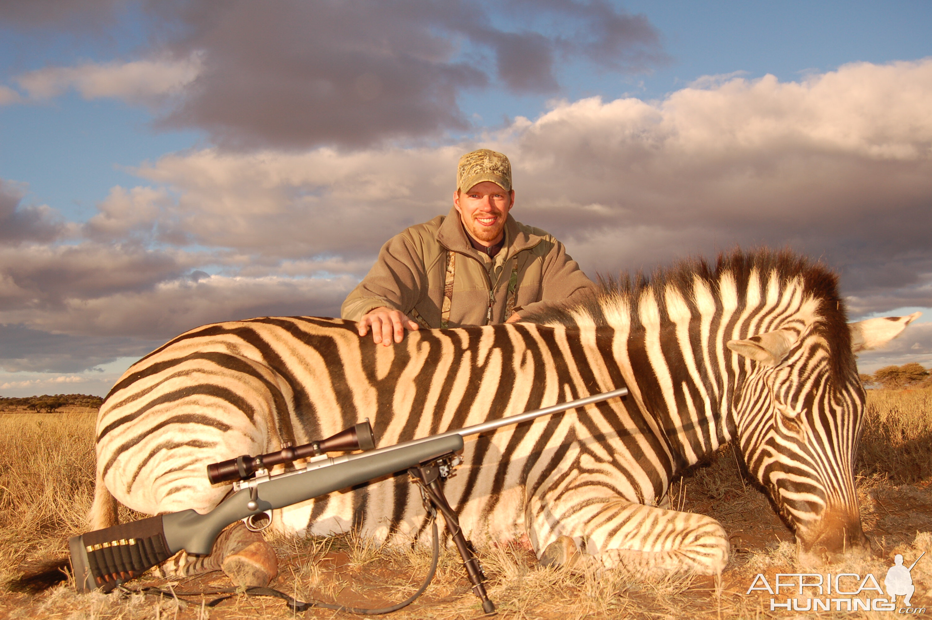 Hunting Burchell Zebra with Wintershoek Johnny Vivier Safaris in SA