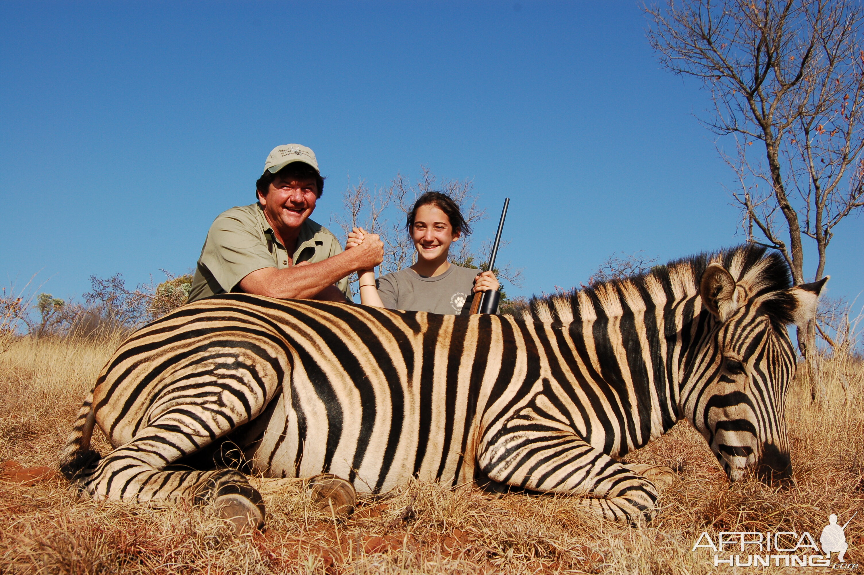 Hunting Burchell Zebra with Wintershoek Johnny Vivier Safaris in SA