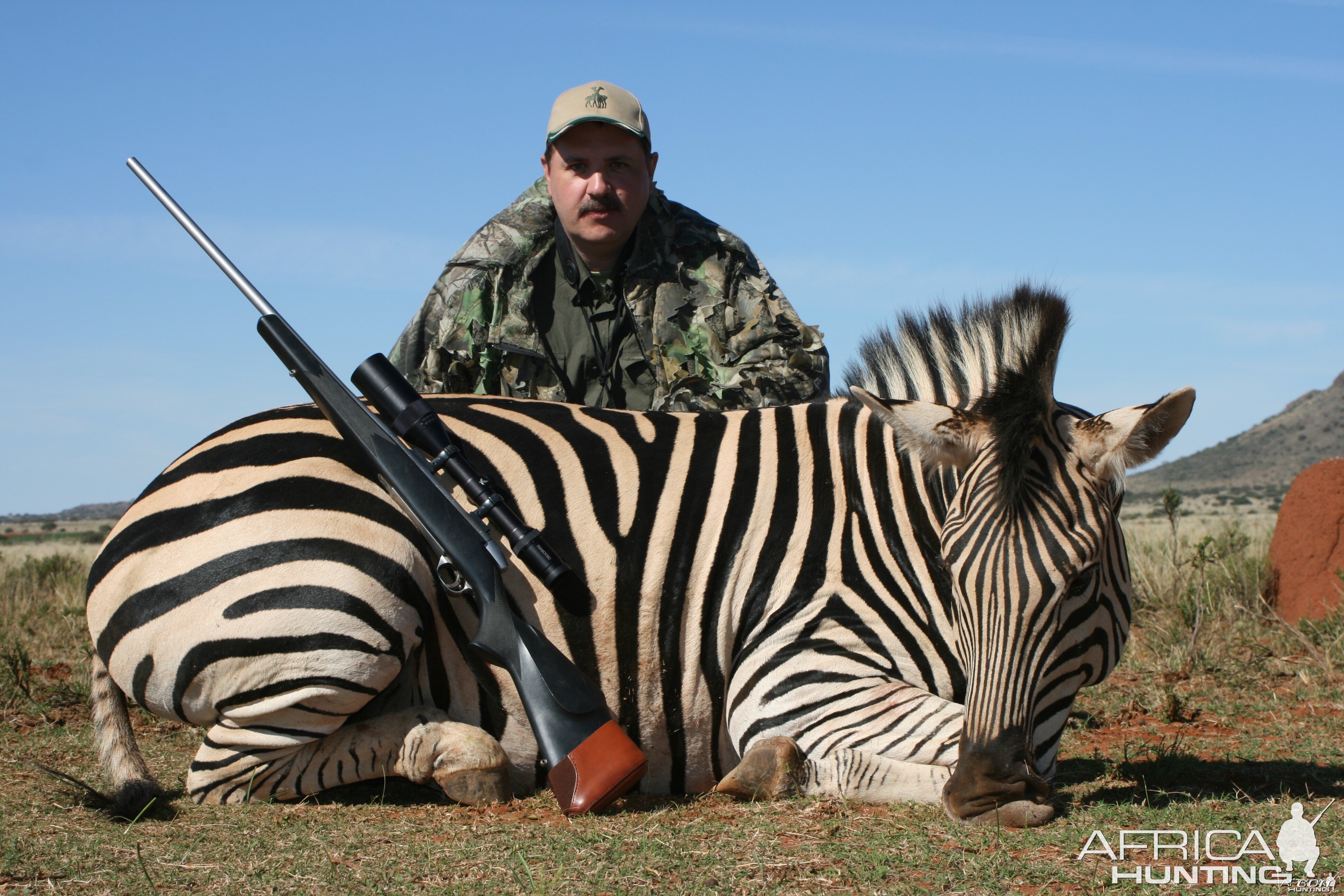 Hunting Burchell Zebra with Wintershoek Johnny Vivier Safaris in SA