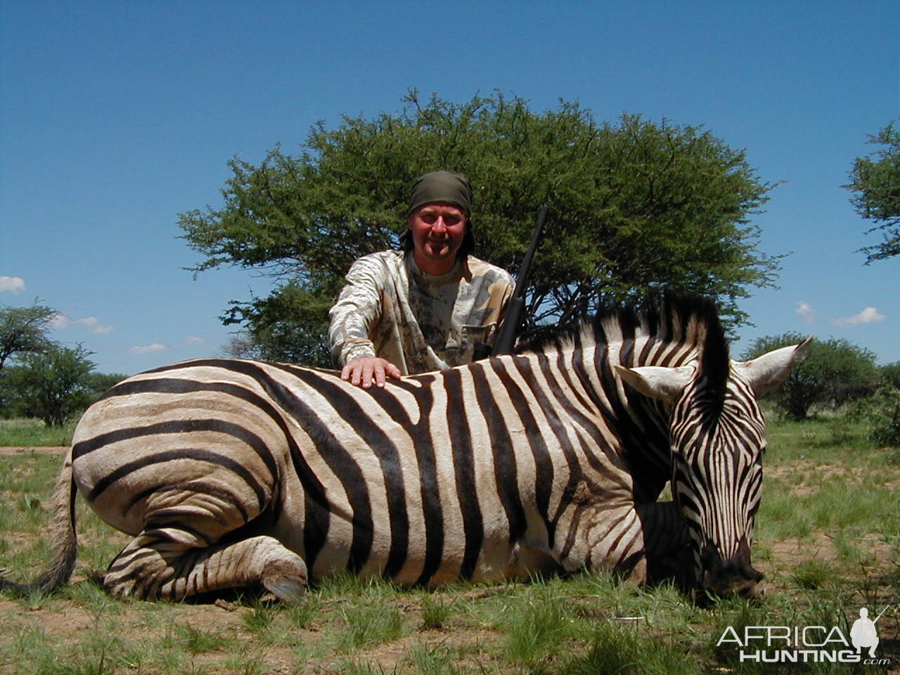 Hunting Burchell's Plain Zebra in Namibia