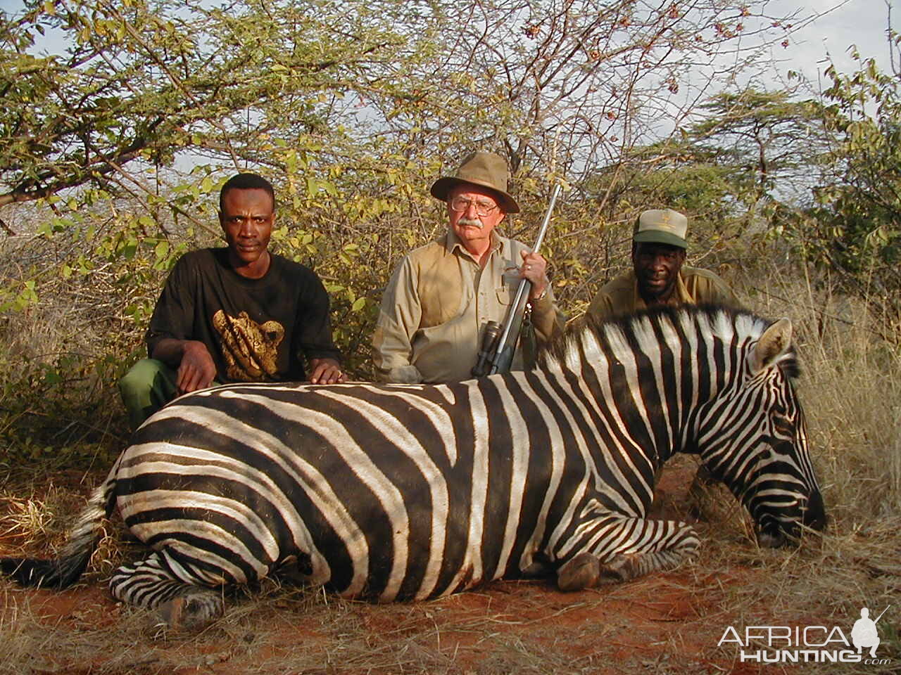 Hunting Burchell's Plain Zebra in Namibia