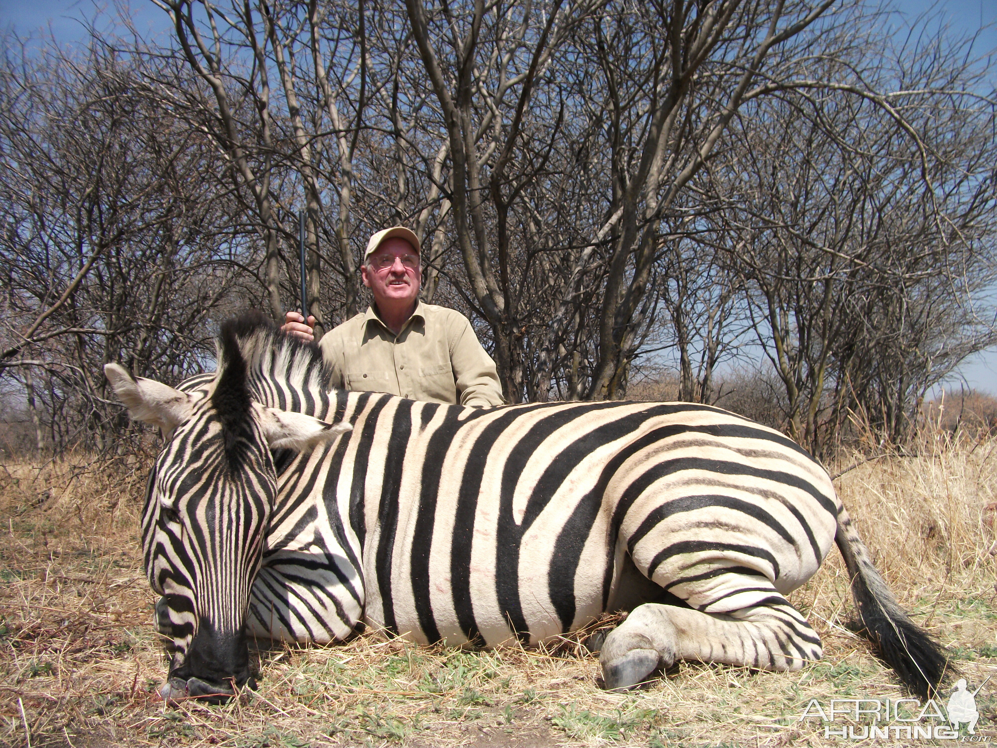 Hunting Burchell's Plain Zebra in Namibia