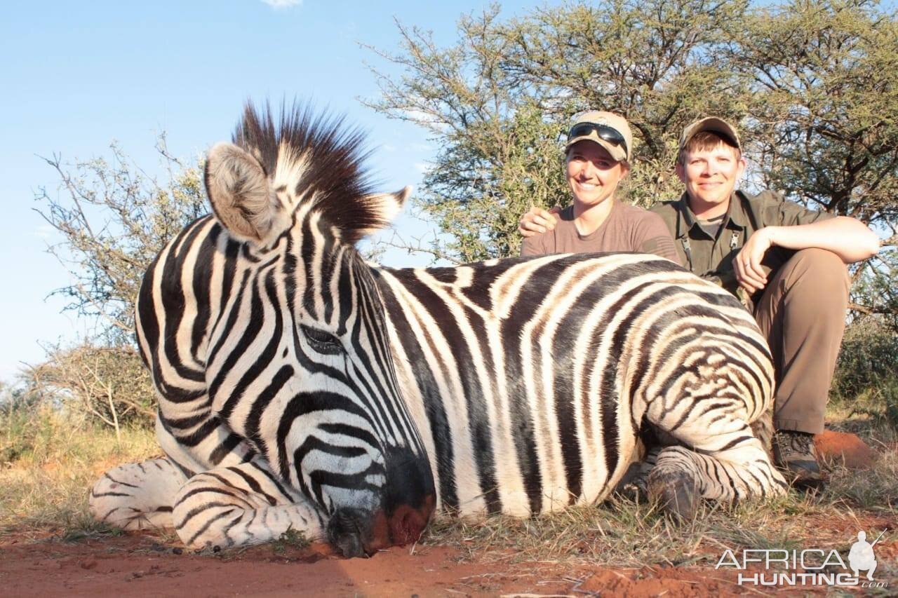 Hunting Burchell's Plain Zebra in South Africa