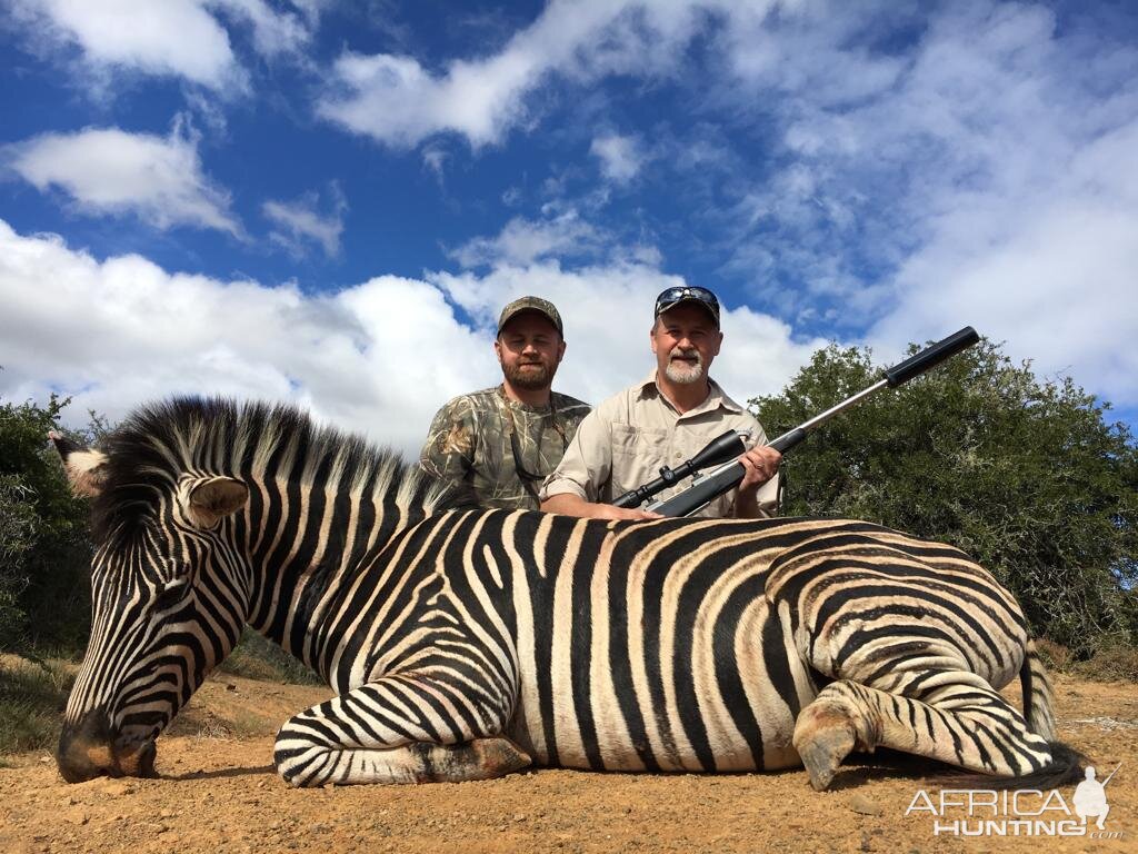 Hunting Burchell's Plain Zebra in South Africa