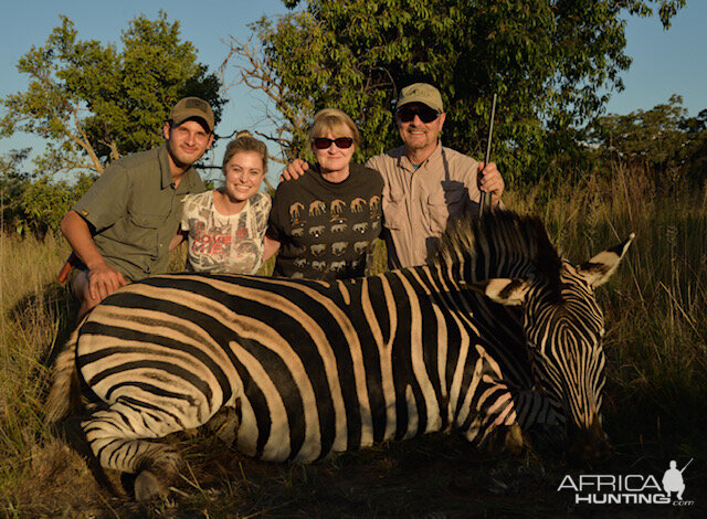 Hunting Burchell's Plain Zebra in South Africa