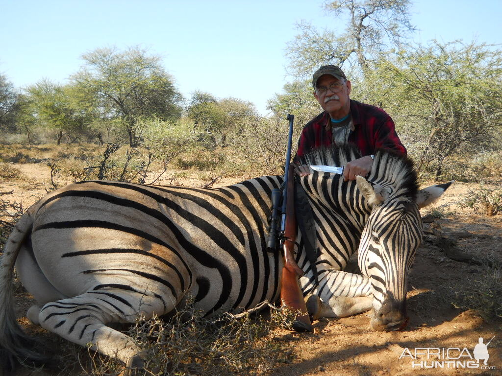 Hunting Burchell's Plain Zebra South Africa