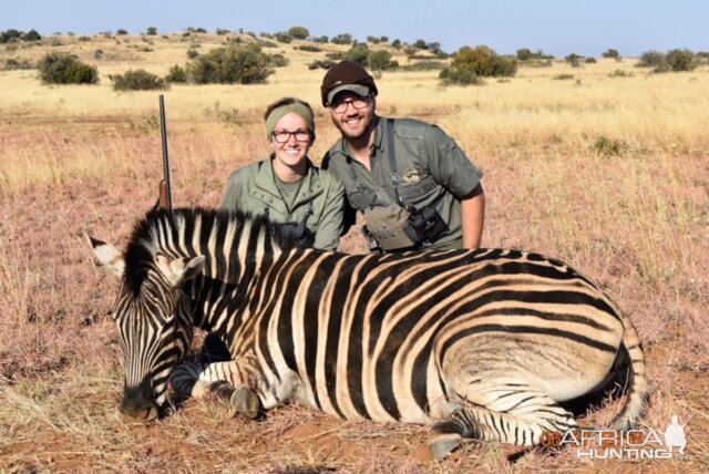 Hunting Burchell's Plain Zebra South Africa