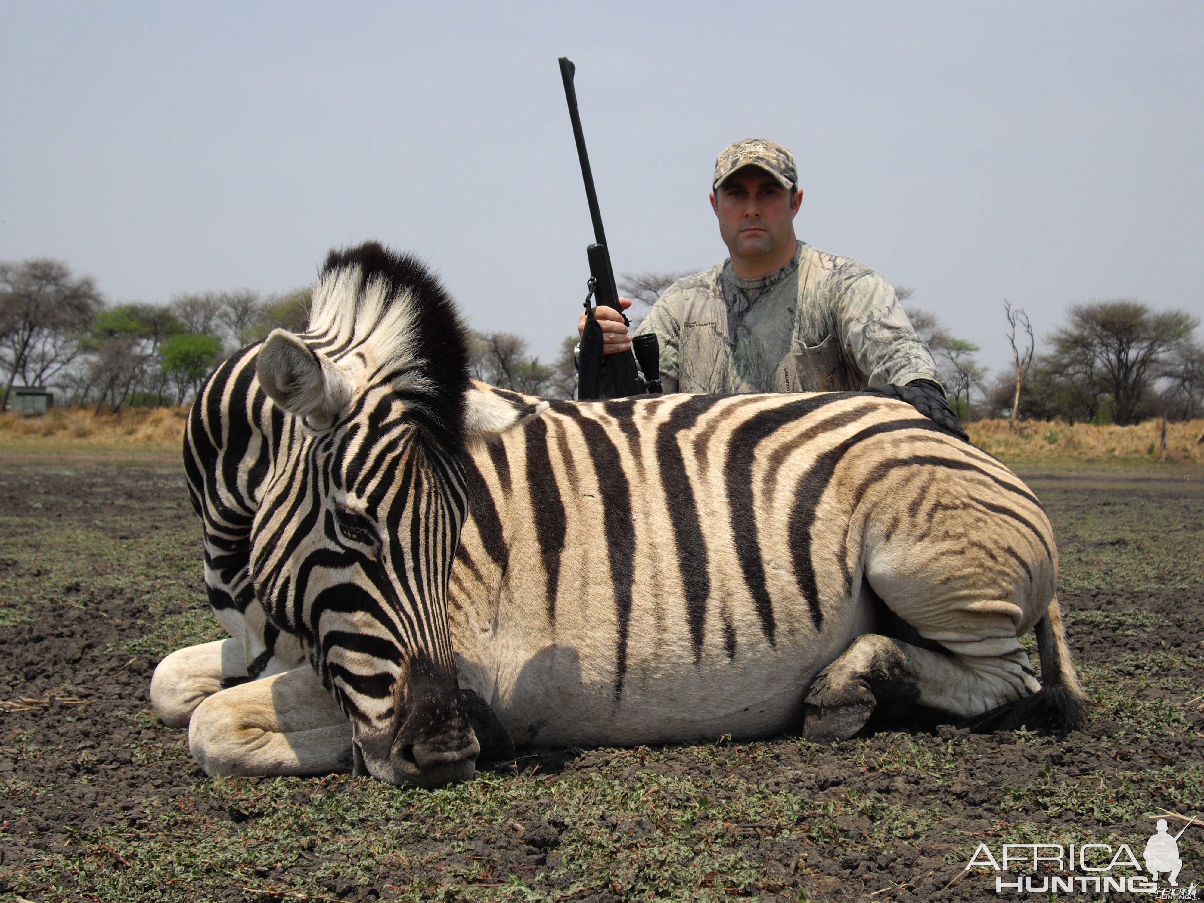 Hunting Burchell's Zebra in Namibia