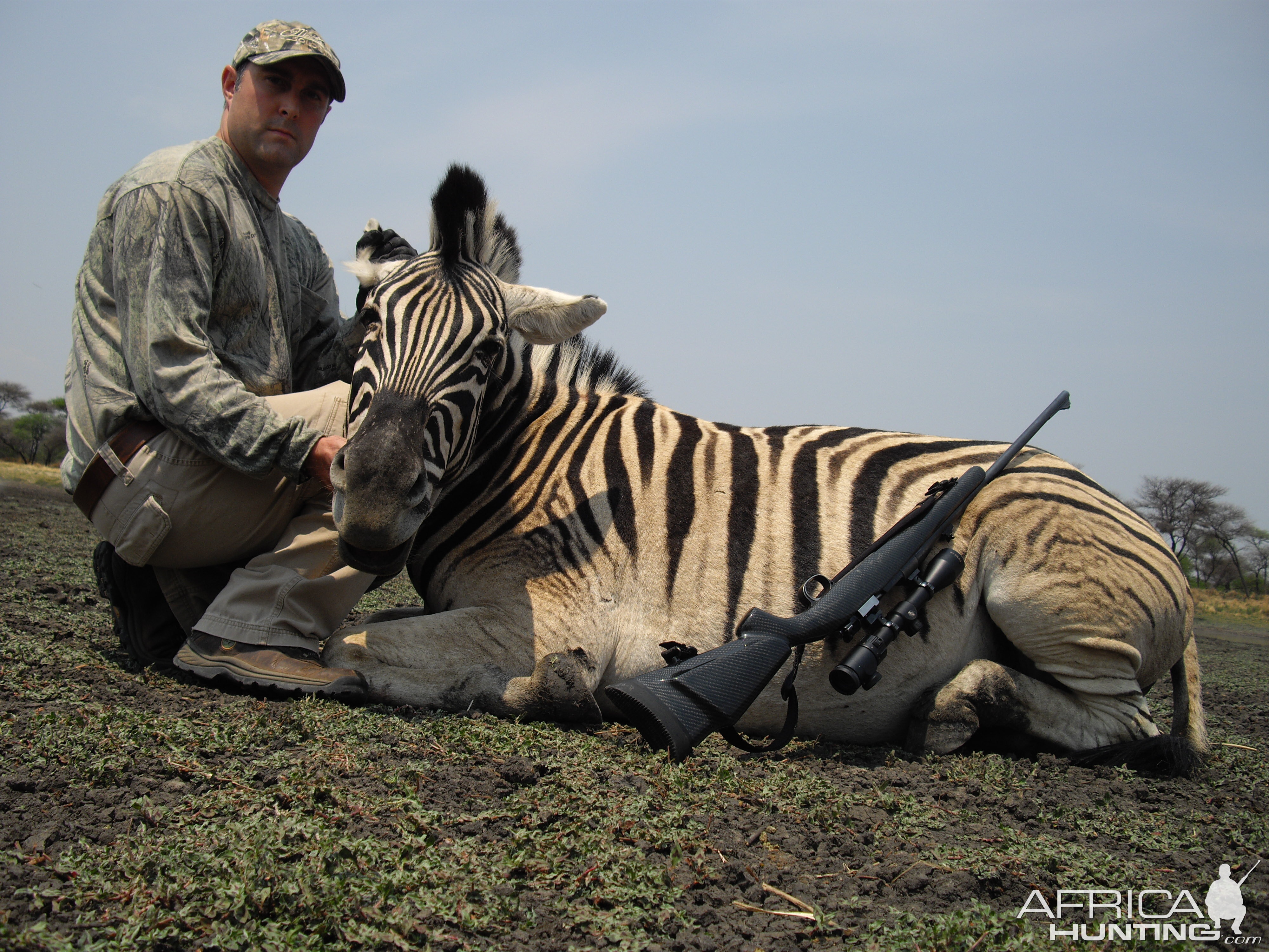 Hunting Burchell's Zebra in Namibia