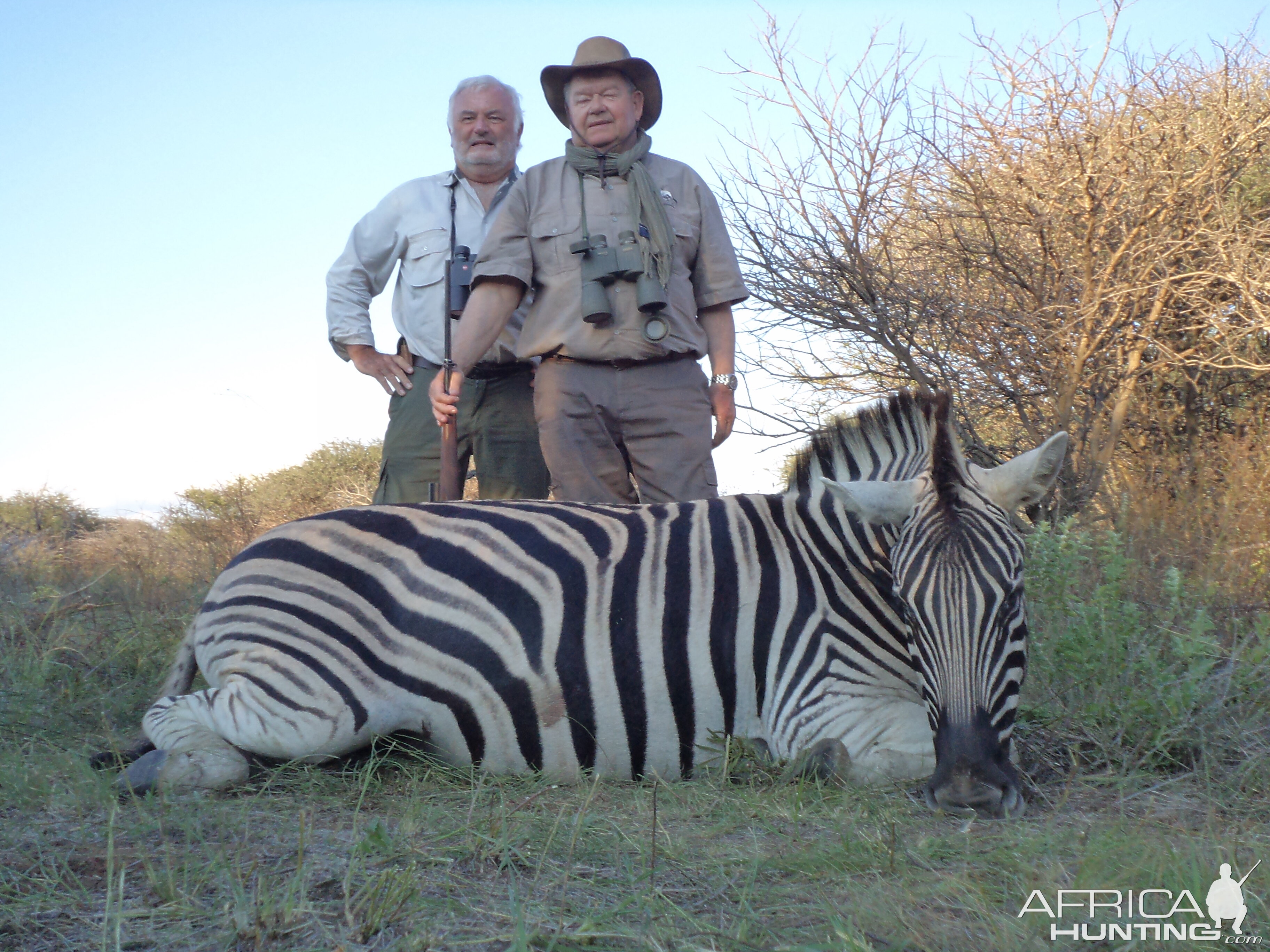 Hunting Burchell's Zebra in Namibia