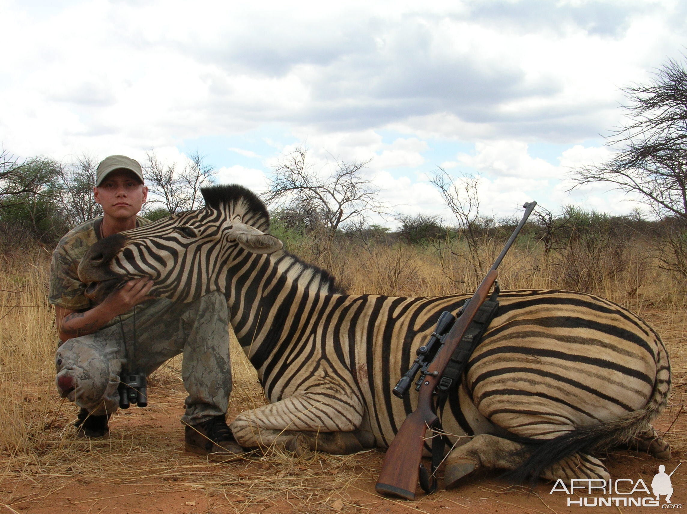 Hunting Burchell's Zebra in Namibia