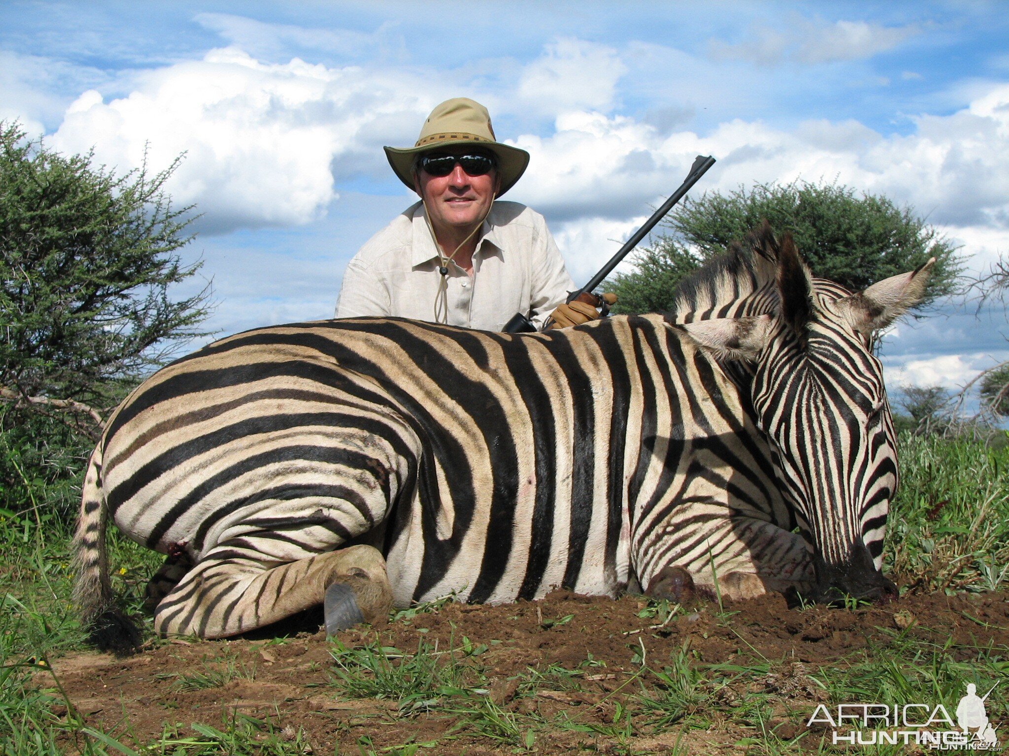 Hunting Burchell's Zebra in Namibia