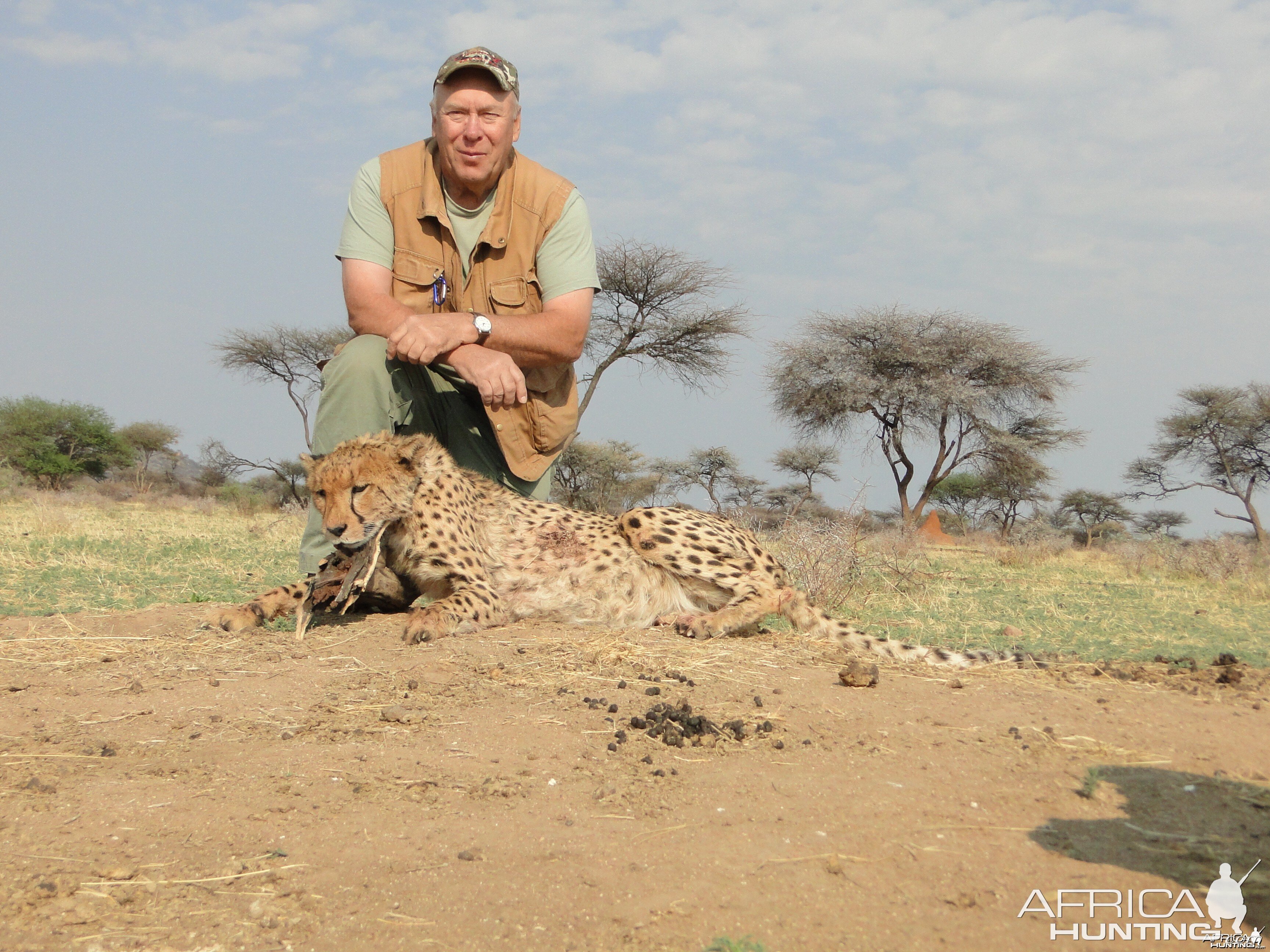 Hunting Cheetah at Ozondjahe Hunting Safaris in Namibia