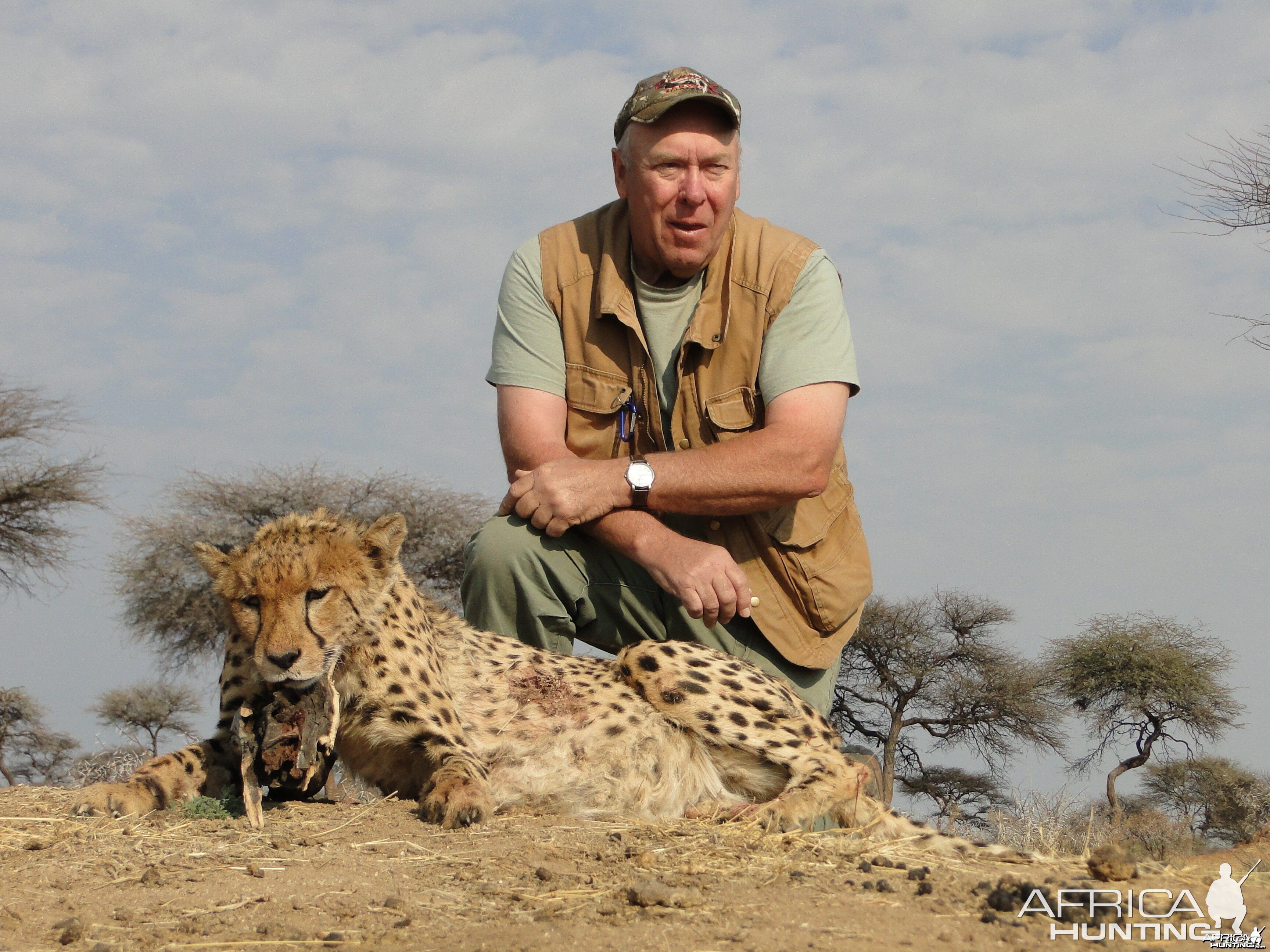 Hunting Cheetah at Ozondjahe Hunting Safaris in Namibia