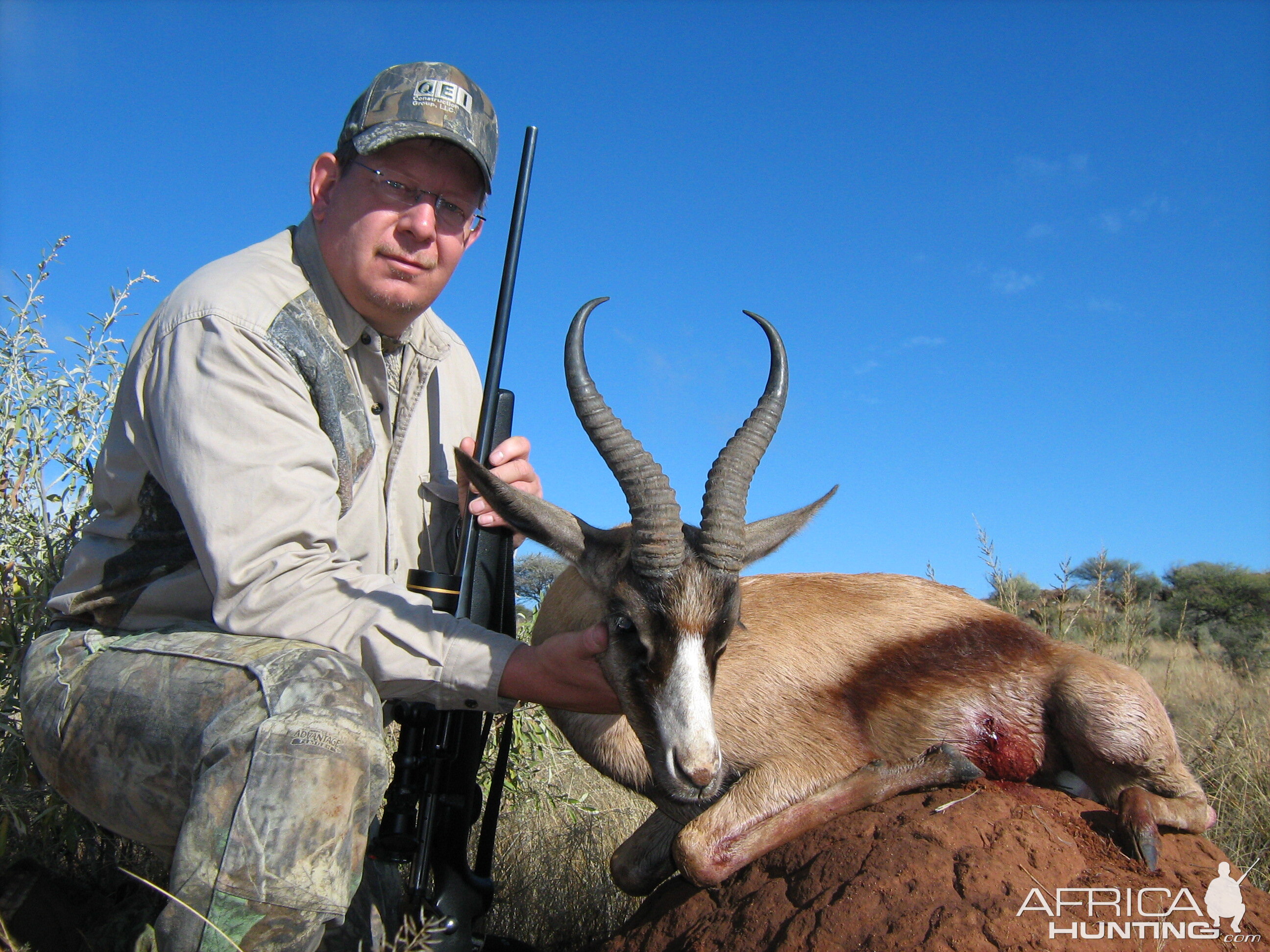 Hunting Copper Springbuck with Wintershoek Johnny Vivier Safaris in SA