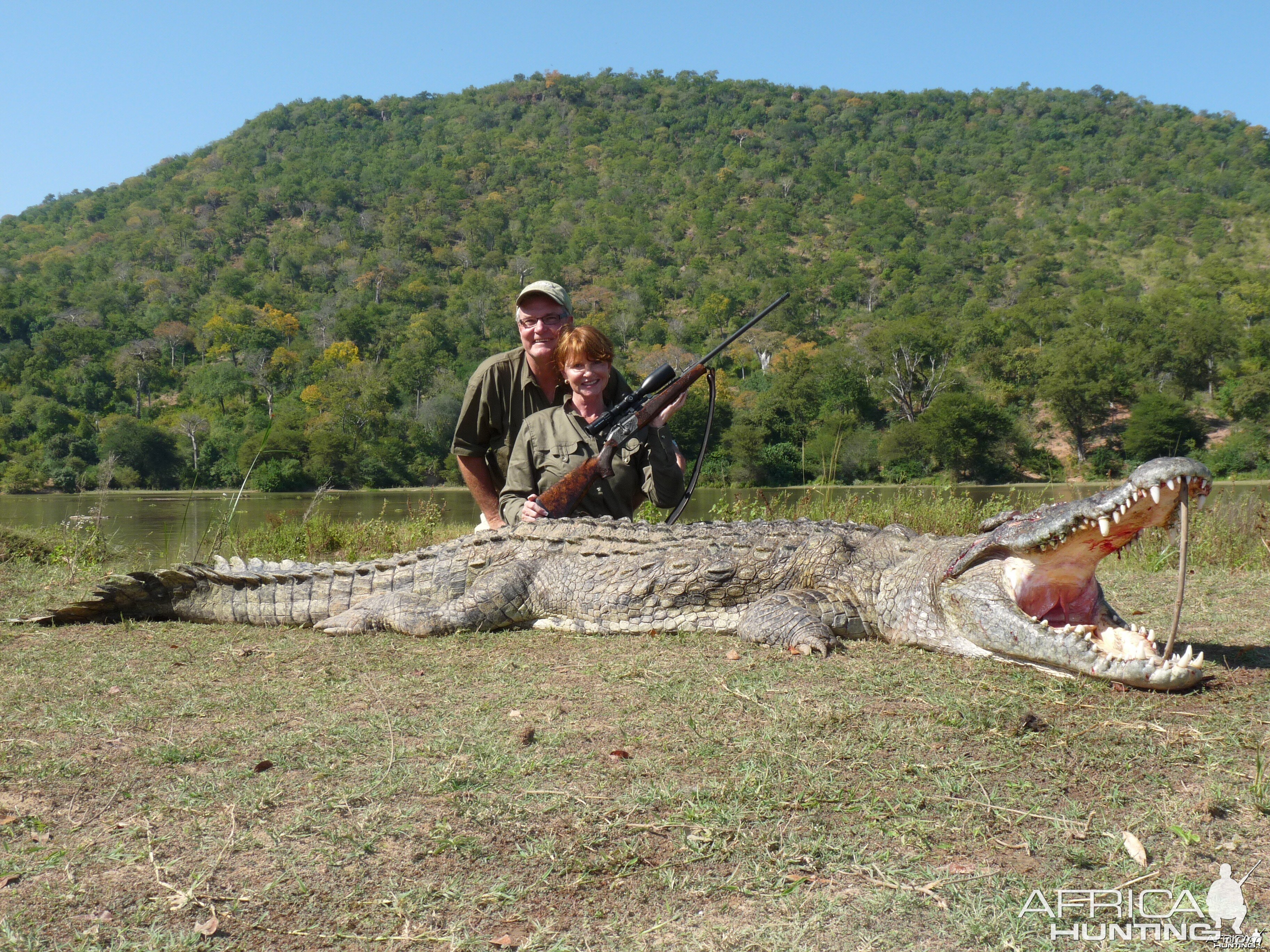 Hunting Crocodile with Wintershoek Johnny Vivier Safaris in SA