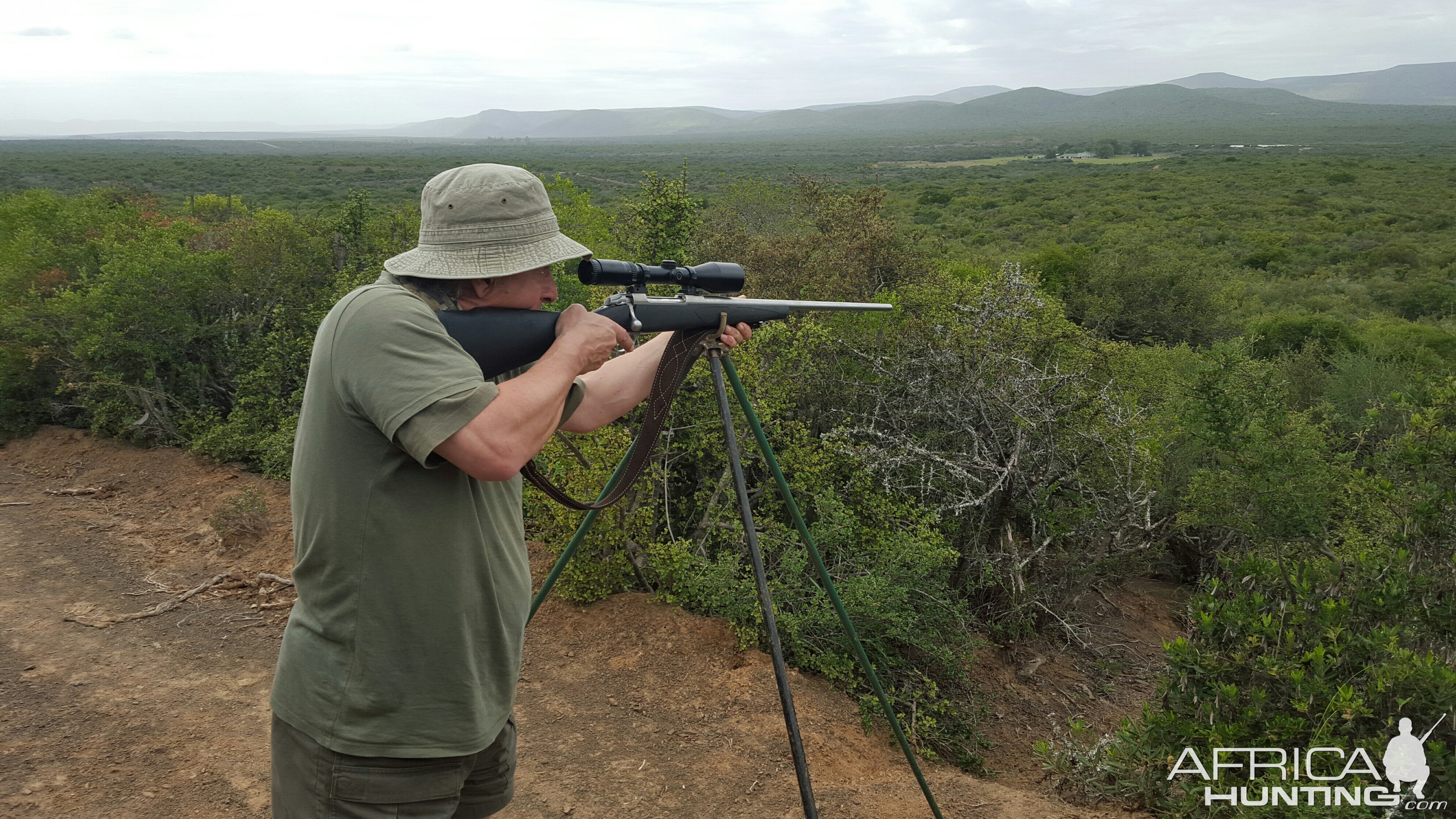 Hunting from Shooting Stick