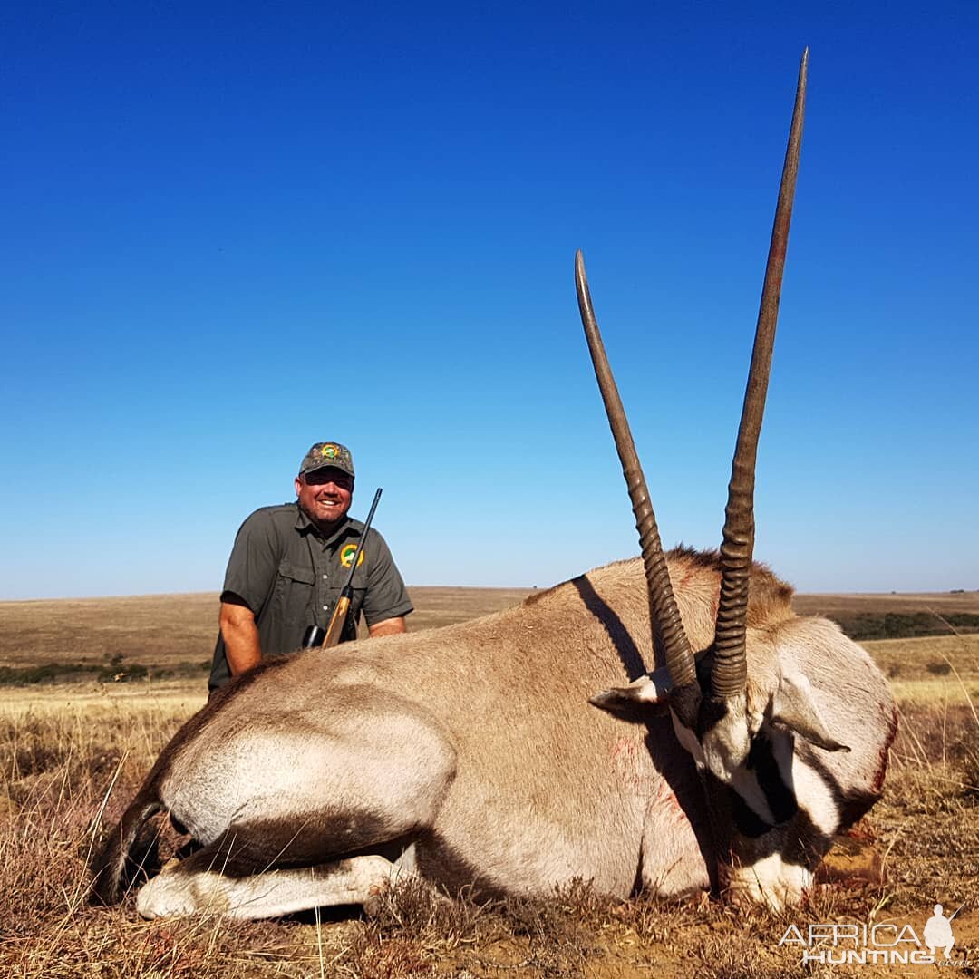 Hunting Gemsbok in South Africa