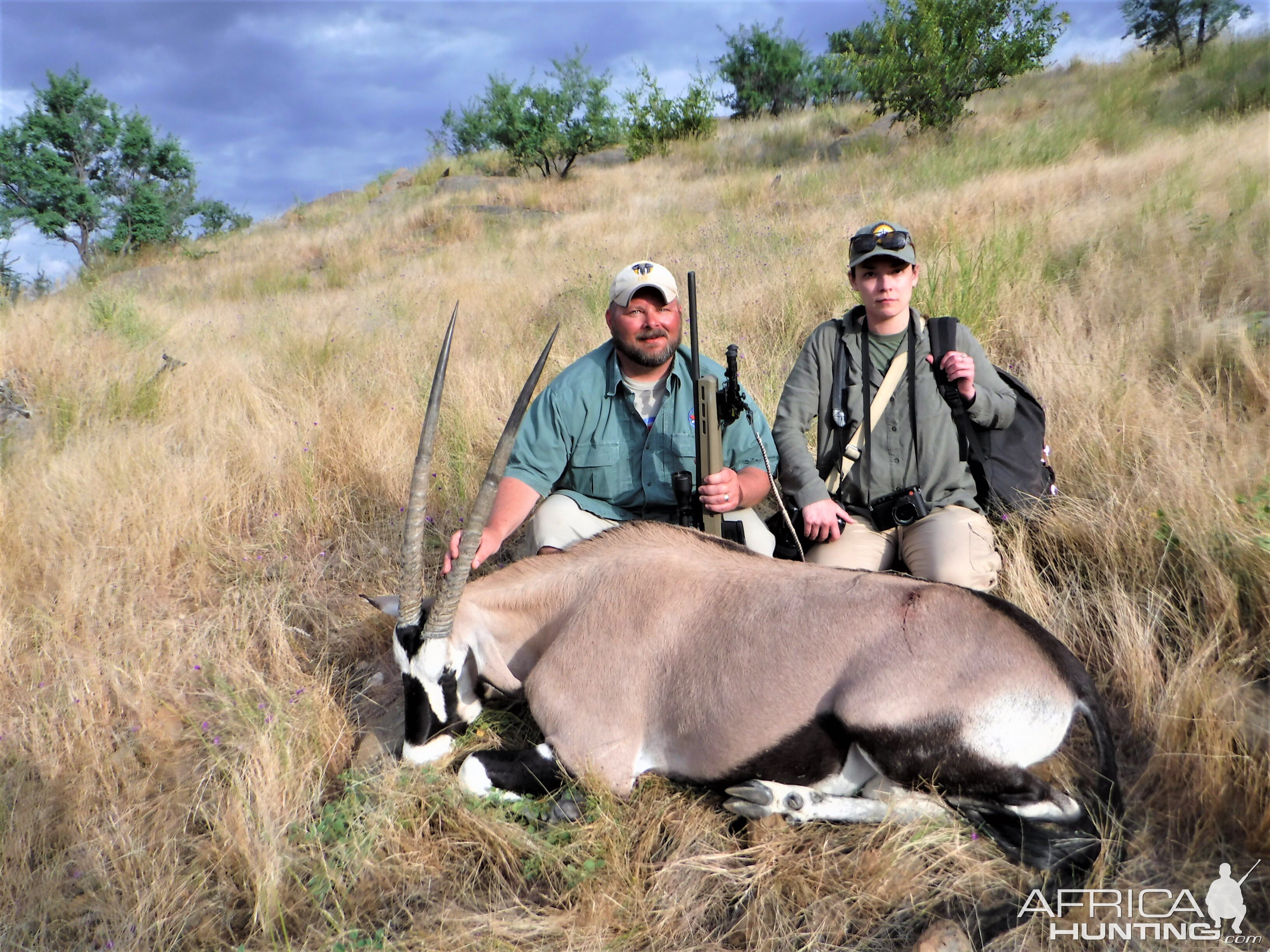 Hunting Gemsbok Namibia