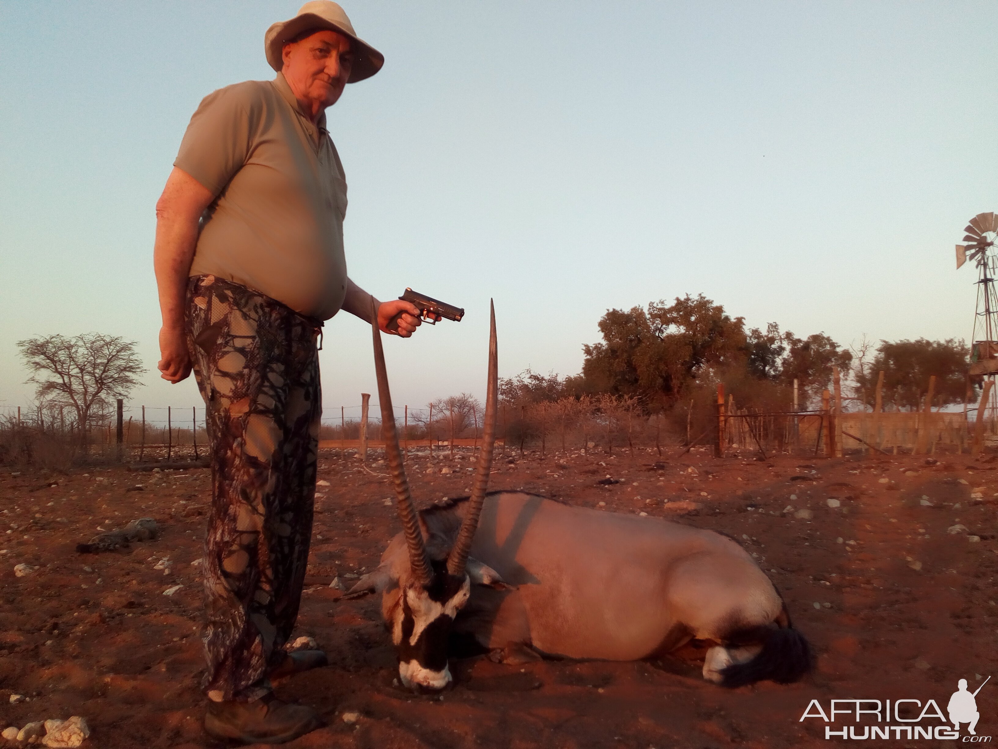 Hunting Gemsbok with 9MM Handgun