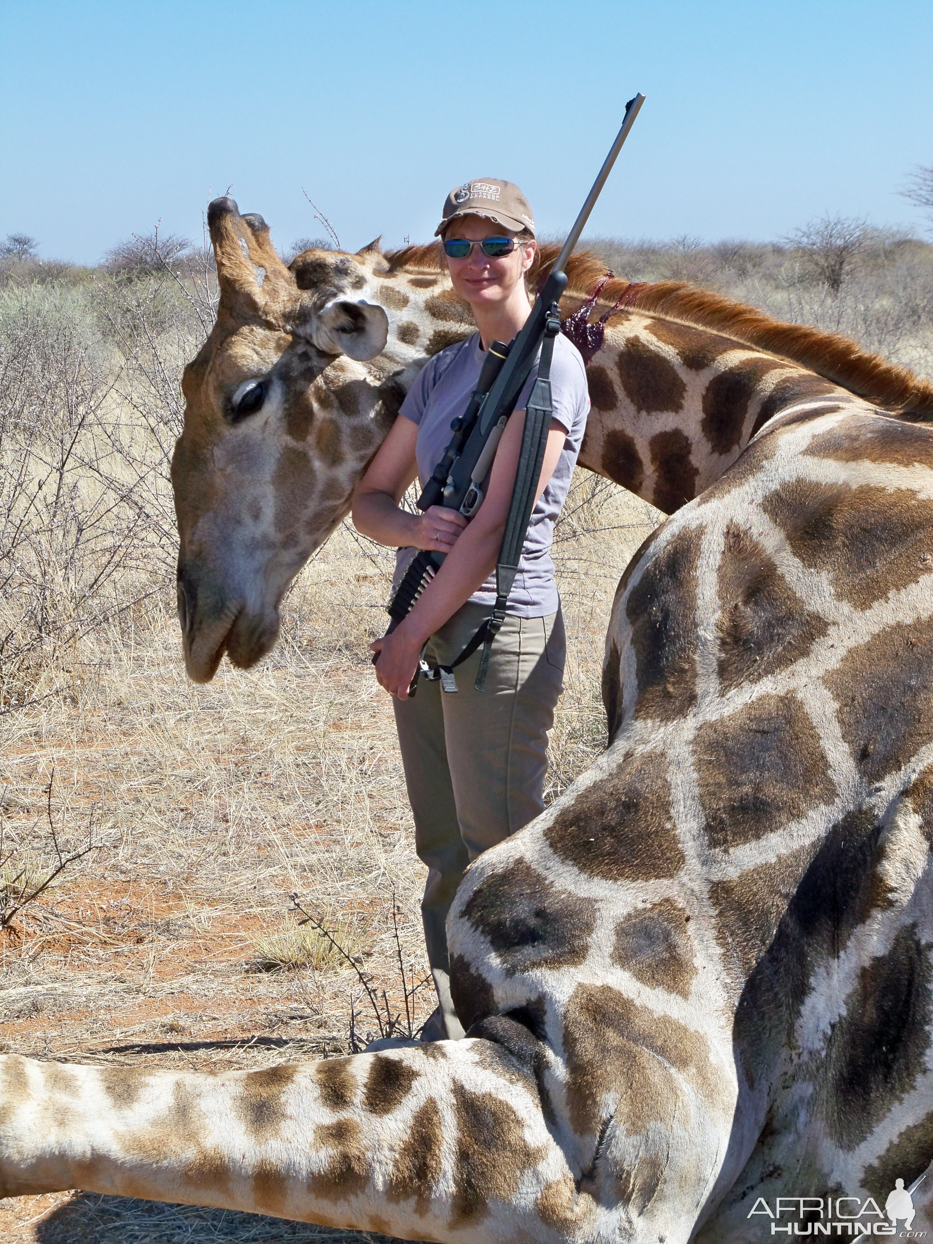 Hunting Giraffe in Namibia