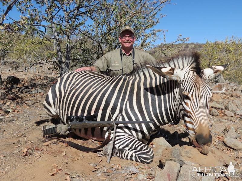 Hunting Hartmann Mountain Zebra Namibia