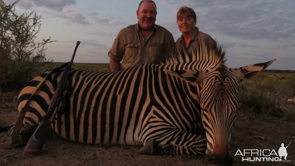 Hunting Hartmann Mountain Zebra Namibia