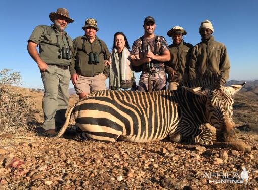 Hunting Hartmann's Mountain Zebra in South Africa