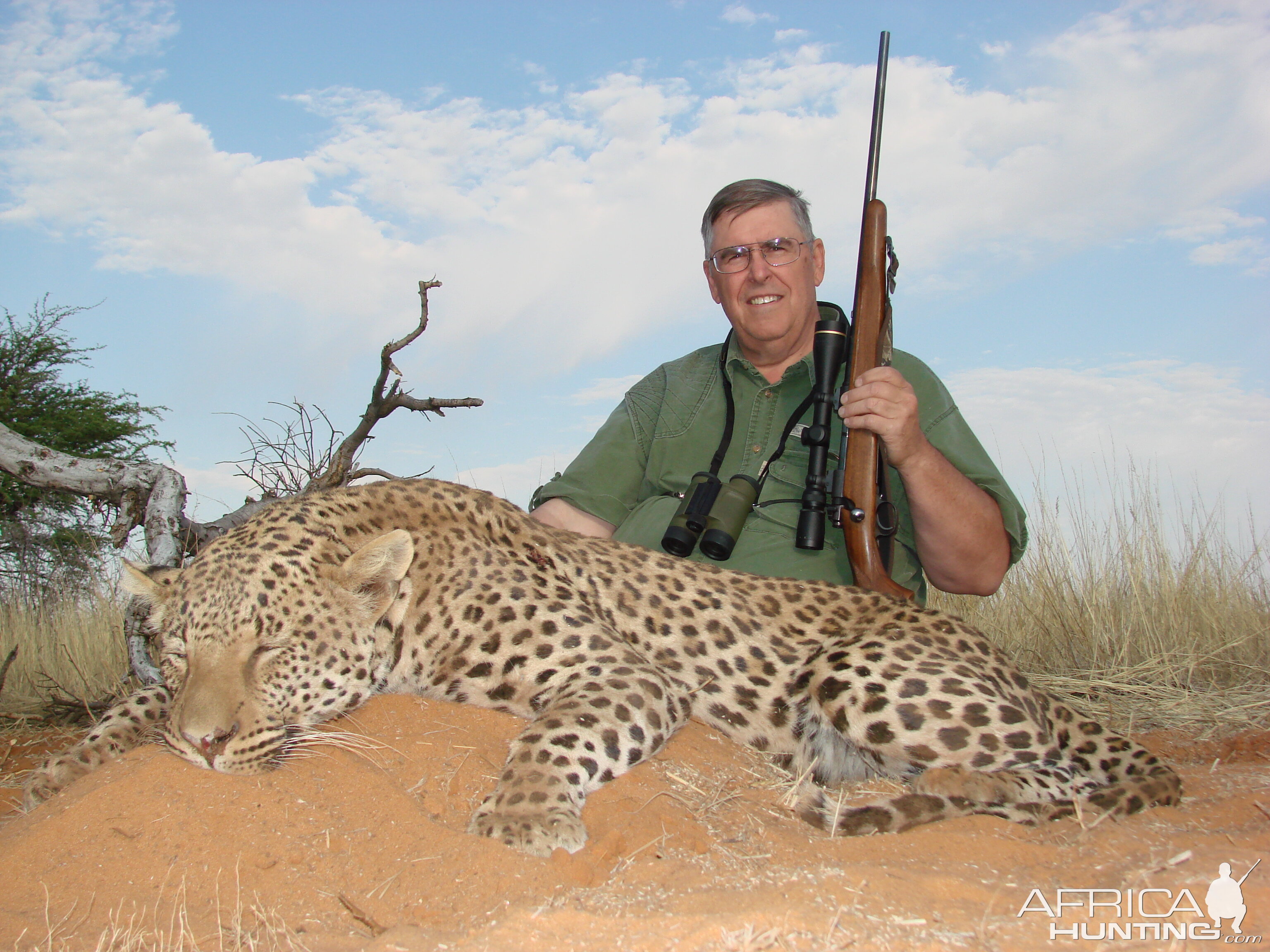 Hunting Leopard with Wintershoek Johnny Vivier Safaris in SA