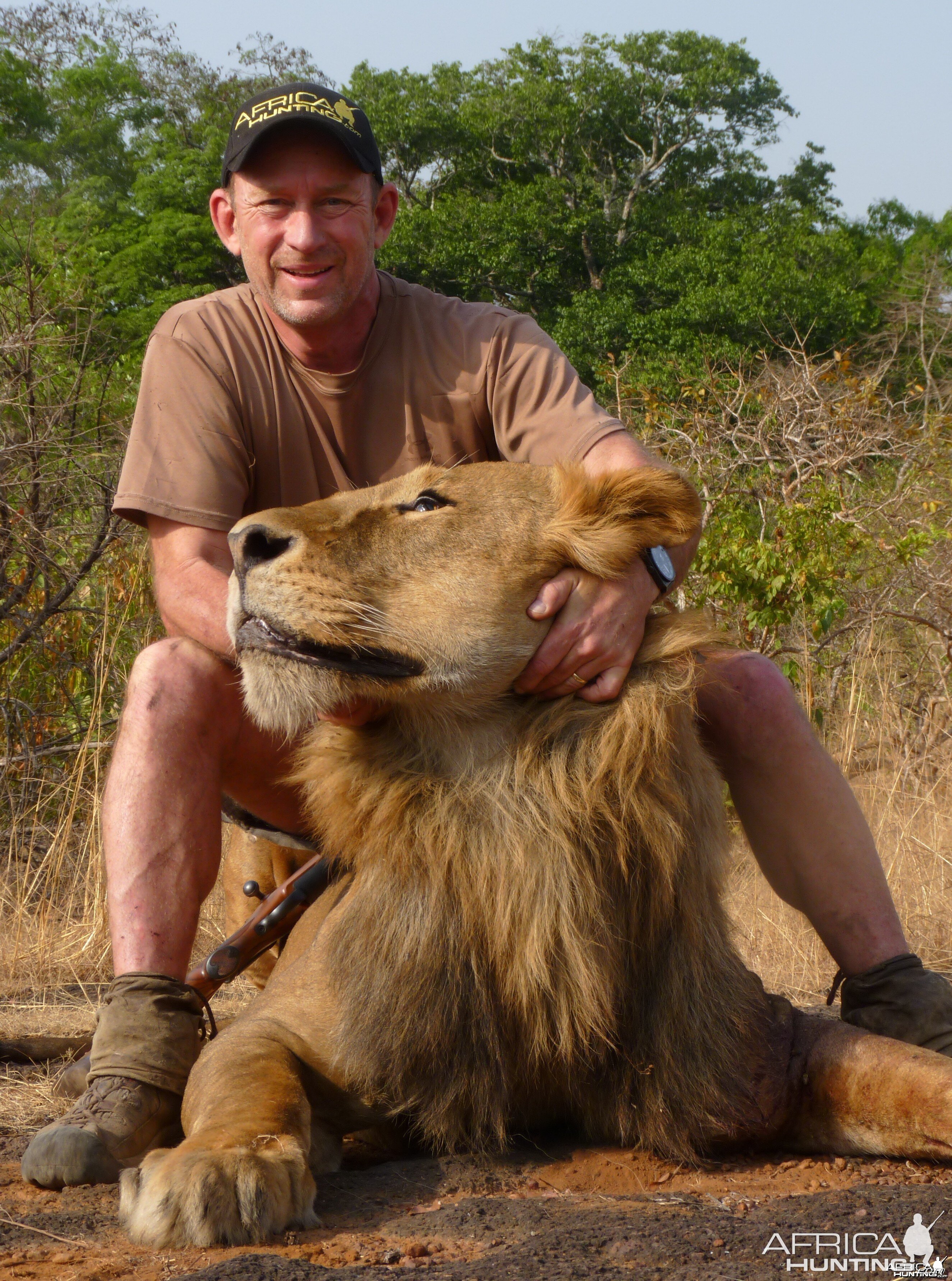 Hunting Lion in Central African Republic