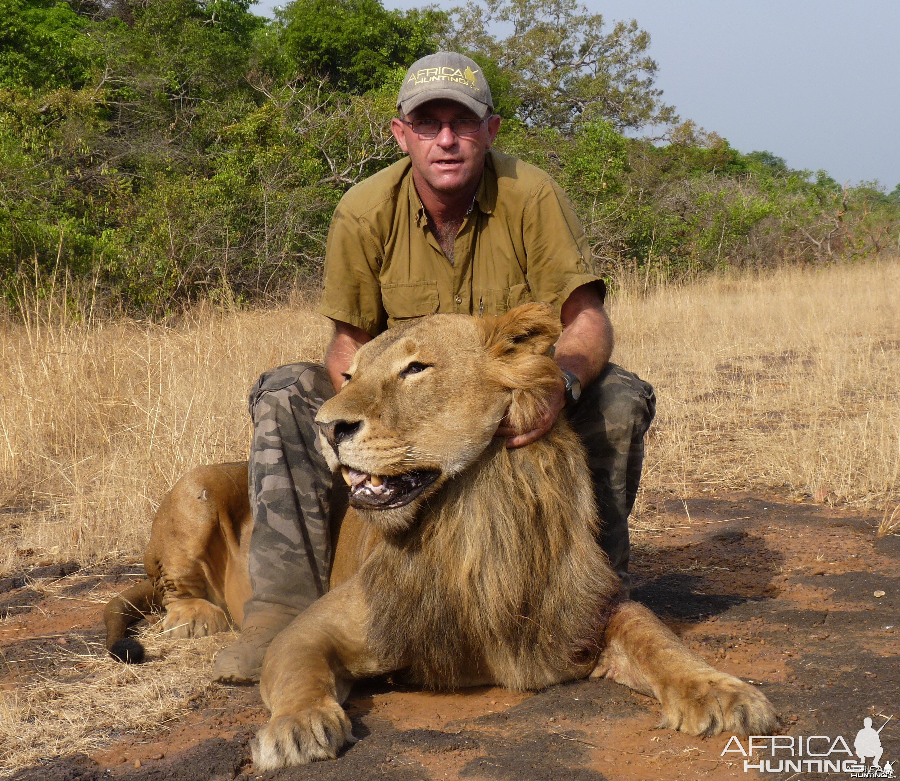 Hunting Lion in Central African Republic