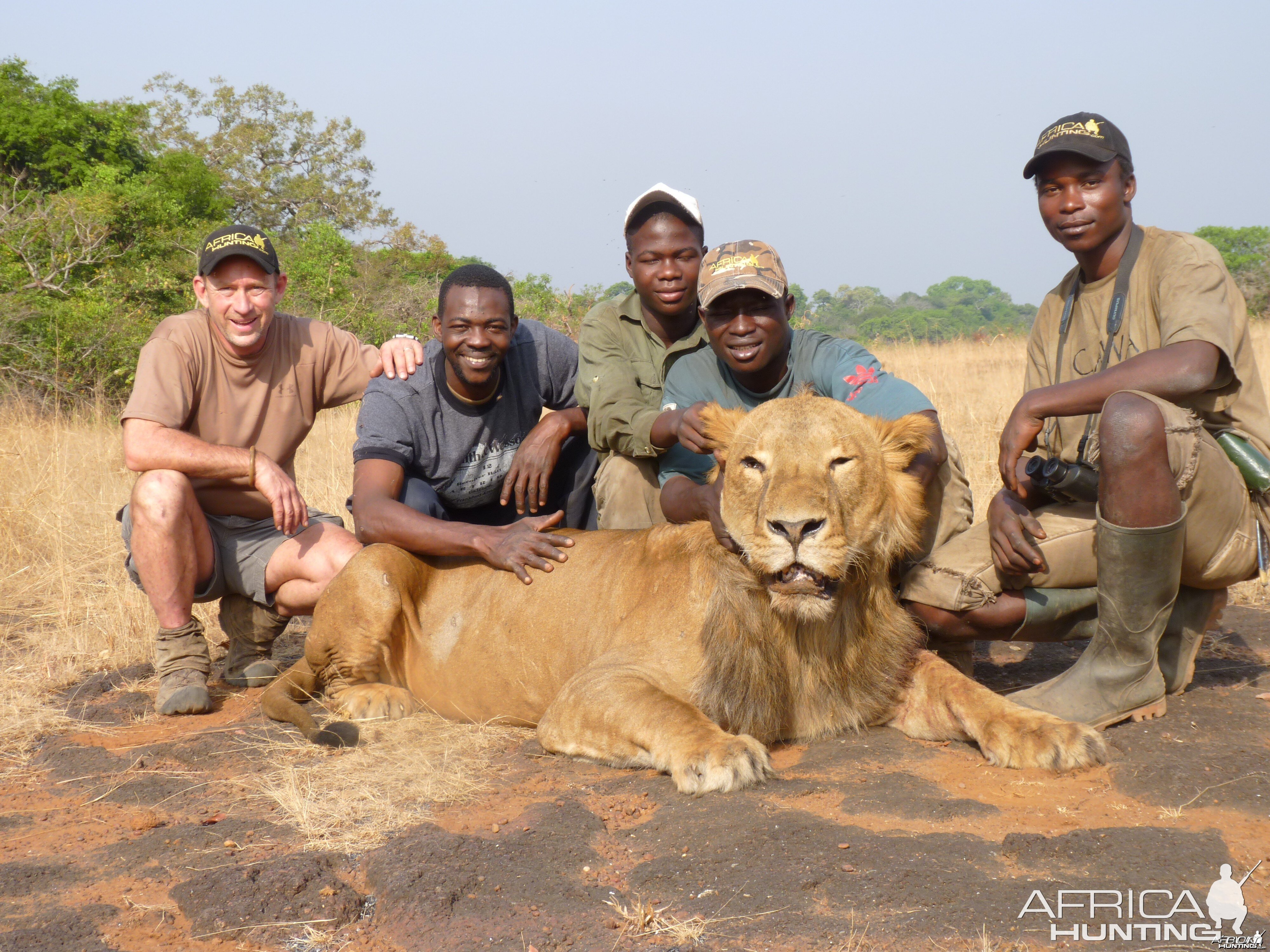 Hunting Lion in Central African Republic