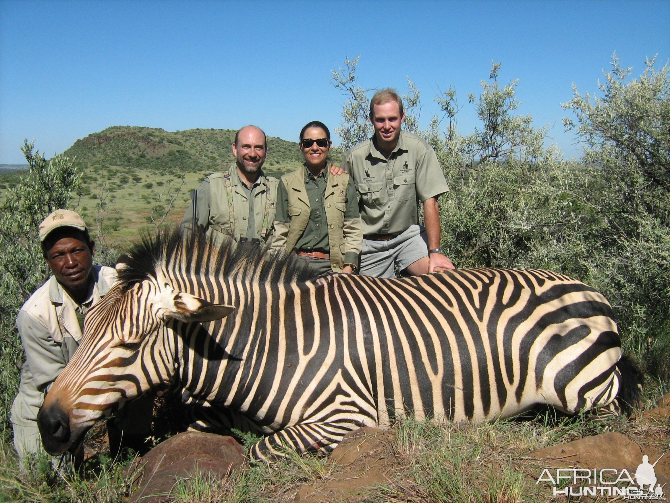 Hunting Mountain Zebra with Wintershoek Johnny Vivier Safaris in SA