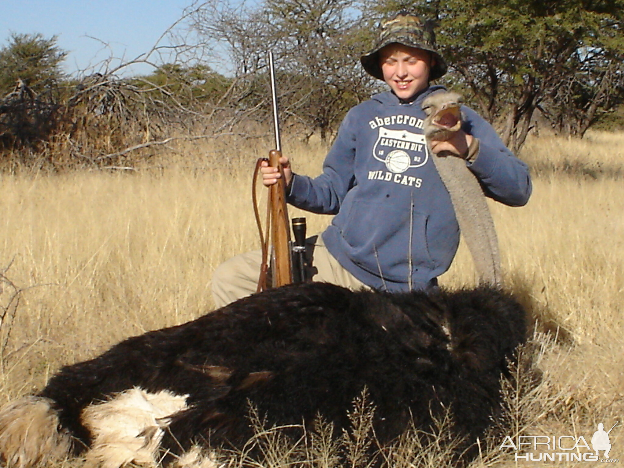 Hunting Ostrich in Namibia