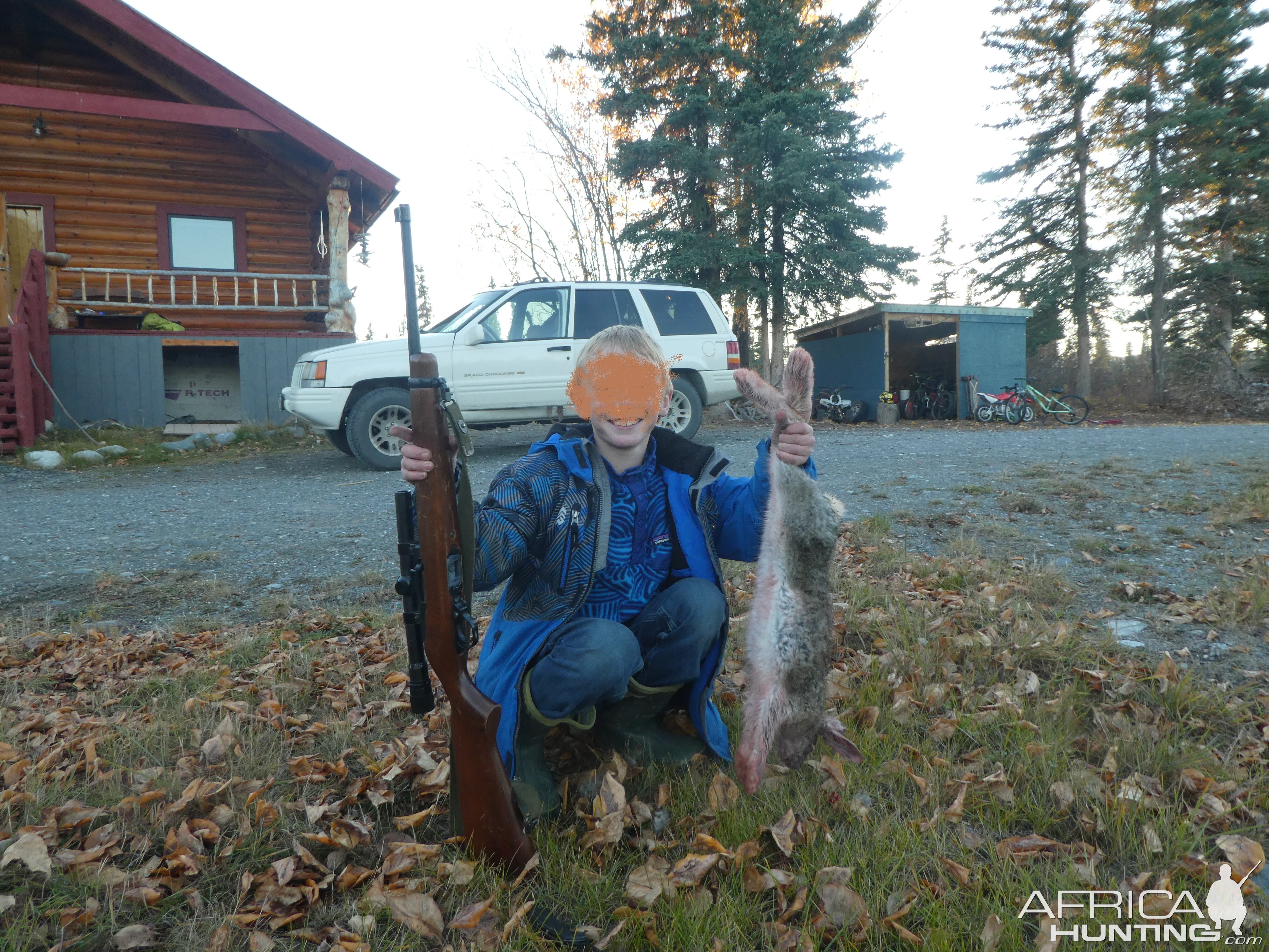 Hunting Rabbit in Alaska USA