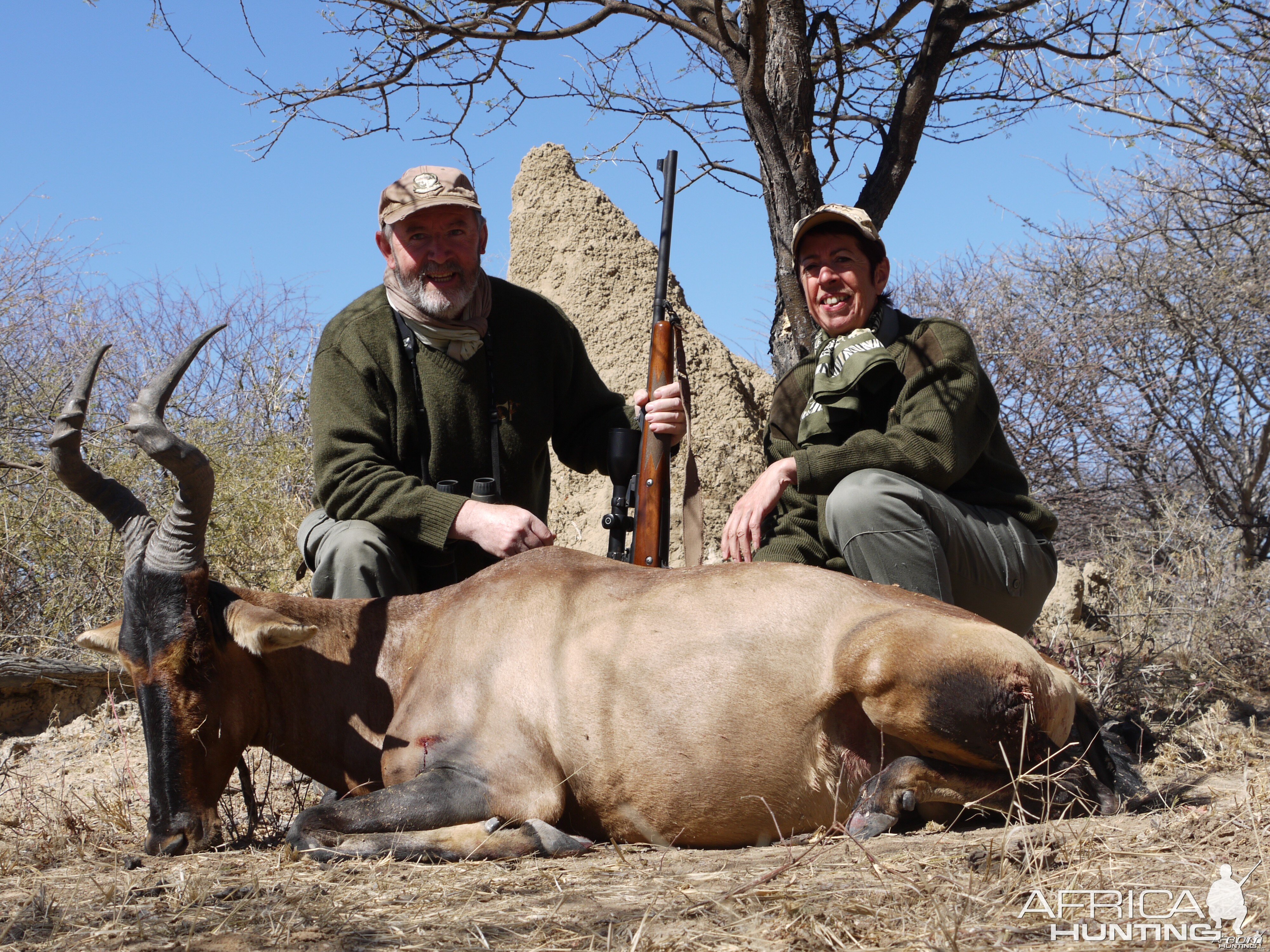 Hunting Red Hartebeest in Namibia